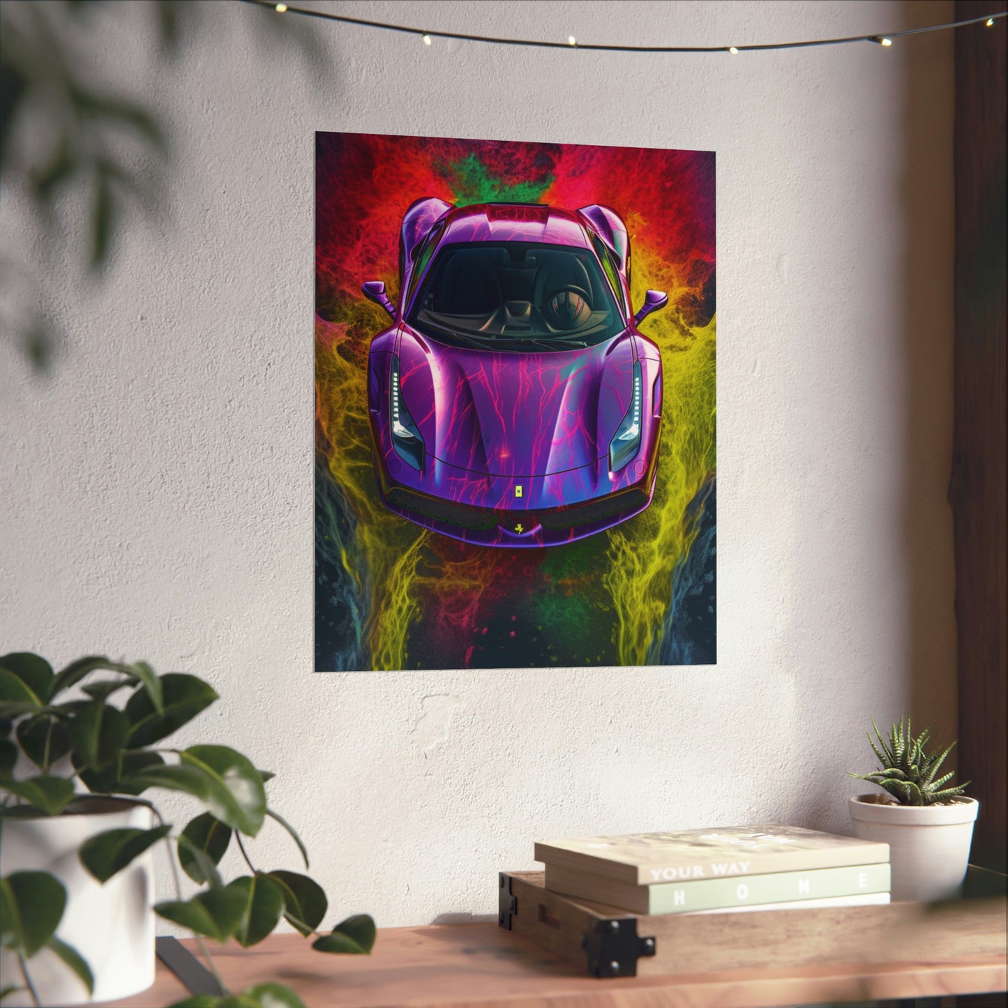 Premium Matte Vertical Posters Farrari Water 3