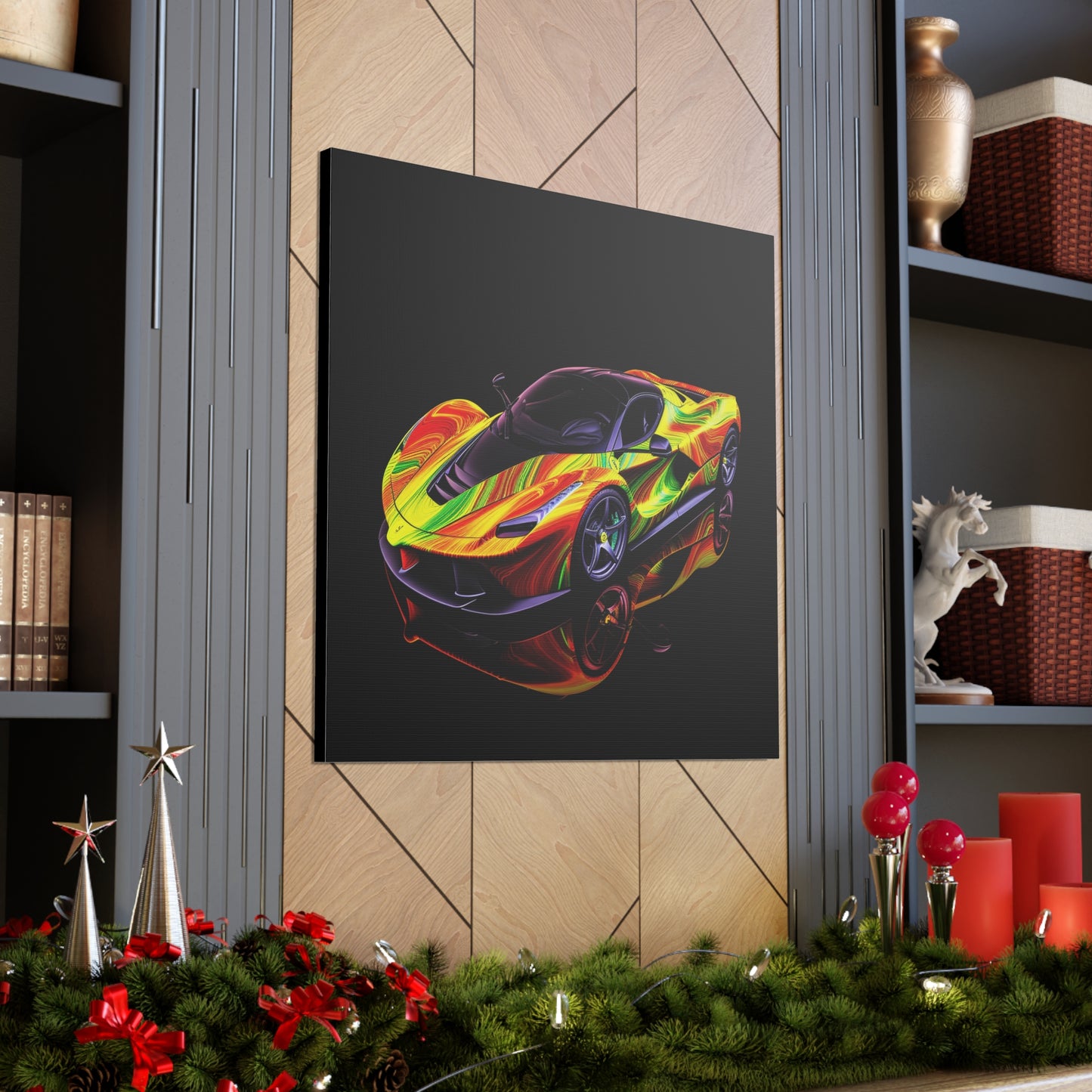 Canvas Gallery Wraps Ferrari Neon 4