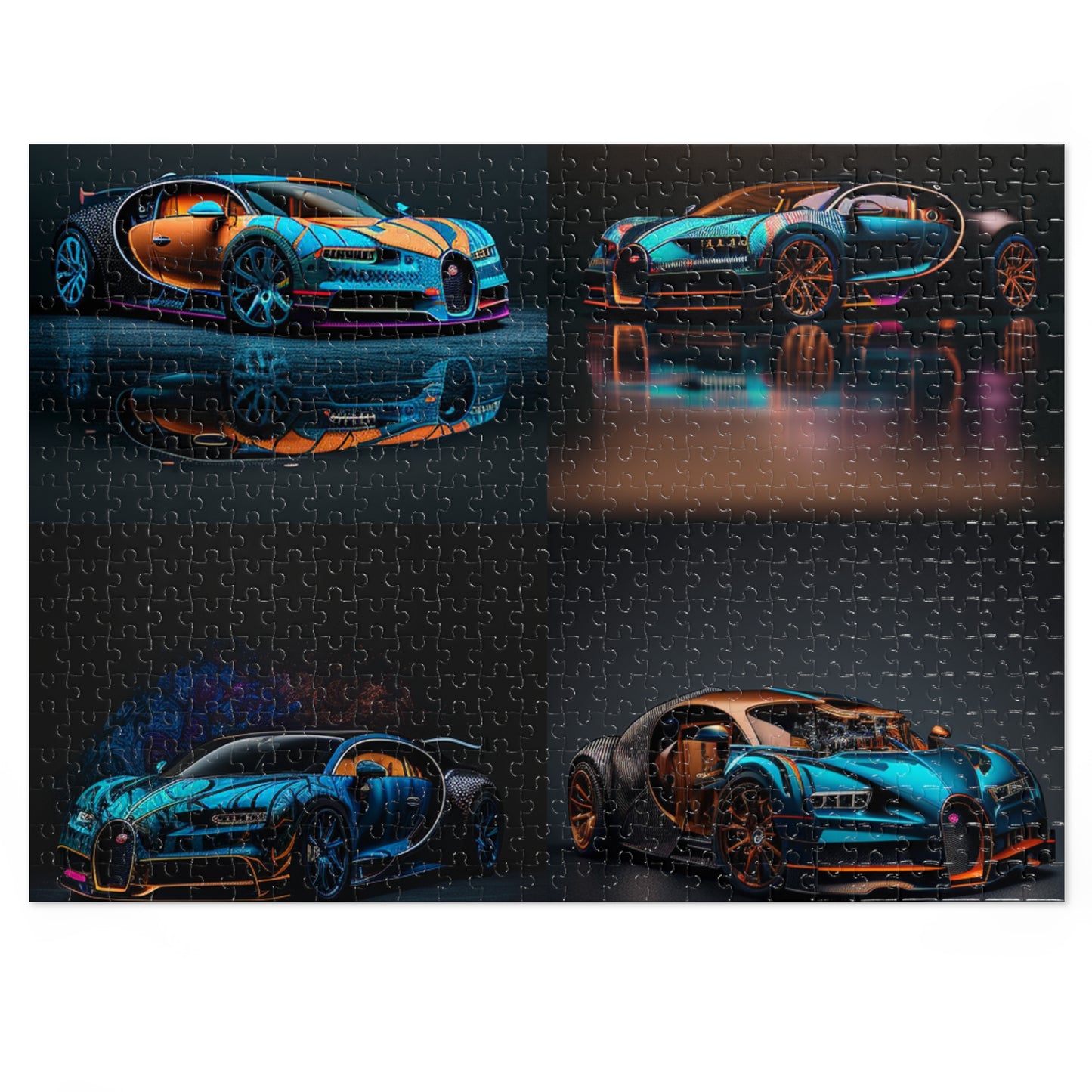 Jigsaw Puzzle (30, 110, 252, 500,1000-Piece) Bugatti Blue 5