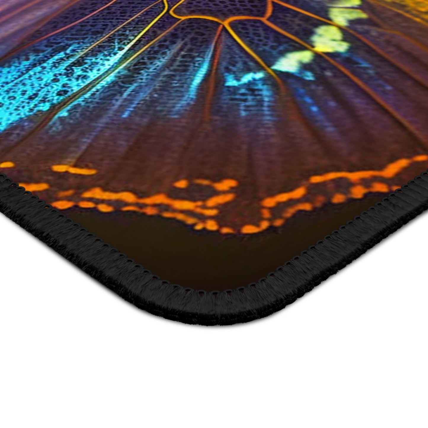 Gaming Mouse Pad  Neon Butterfly Flair 2