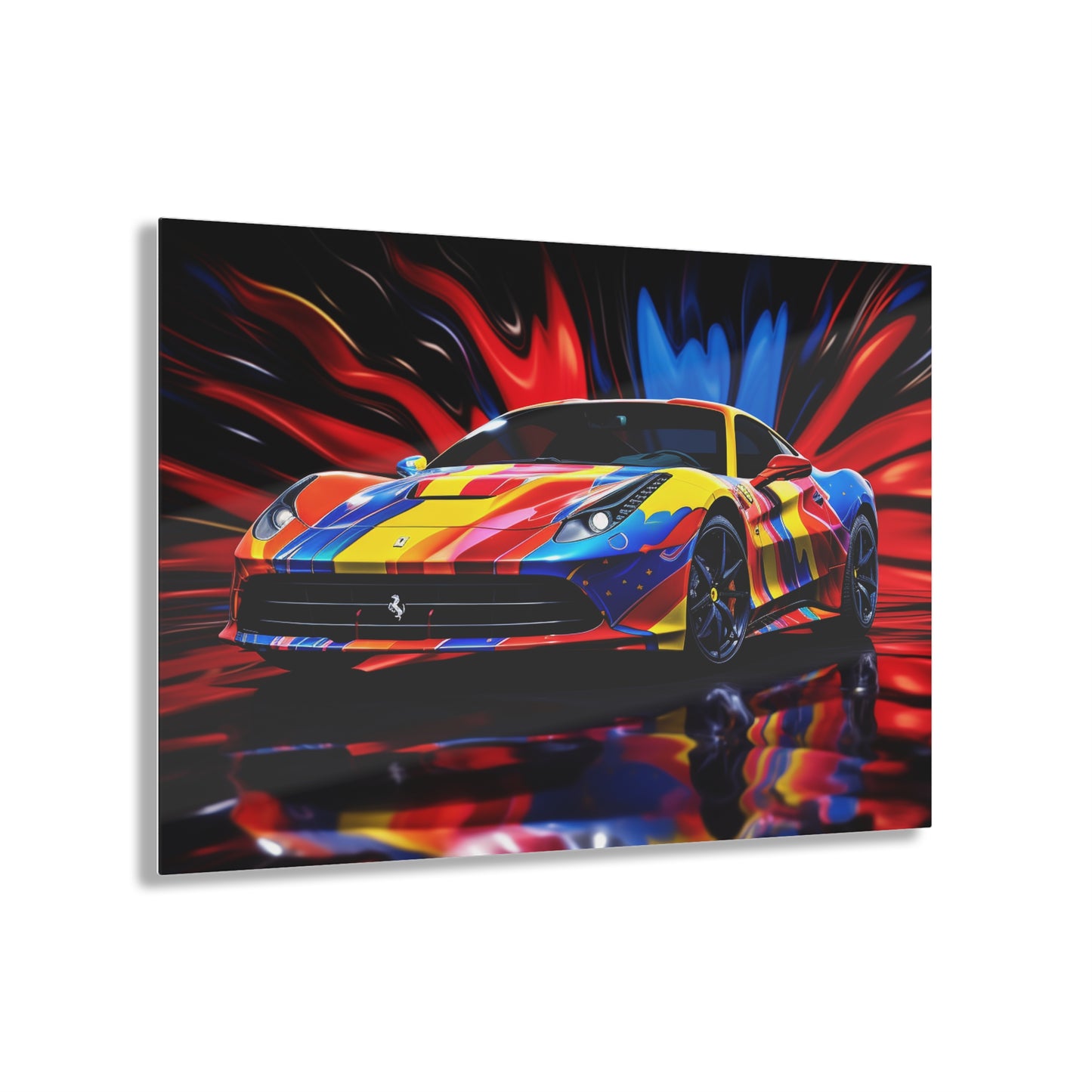 Acrylic Prints Hyper Colorfull Ferrari 1