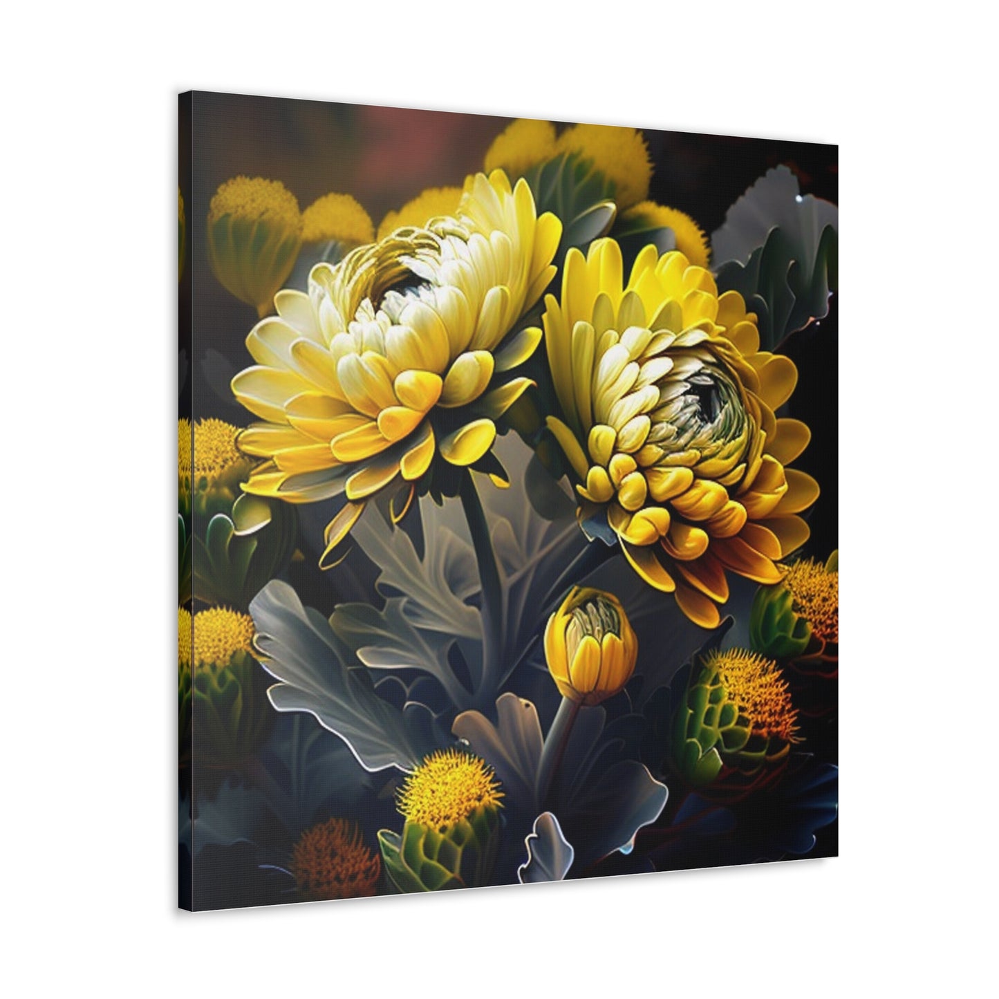 Canvas Gallery Wraps Yellow Hermosas Flores Amarillas 2