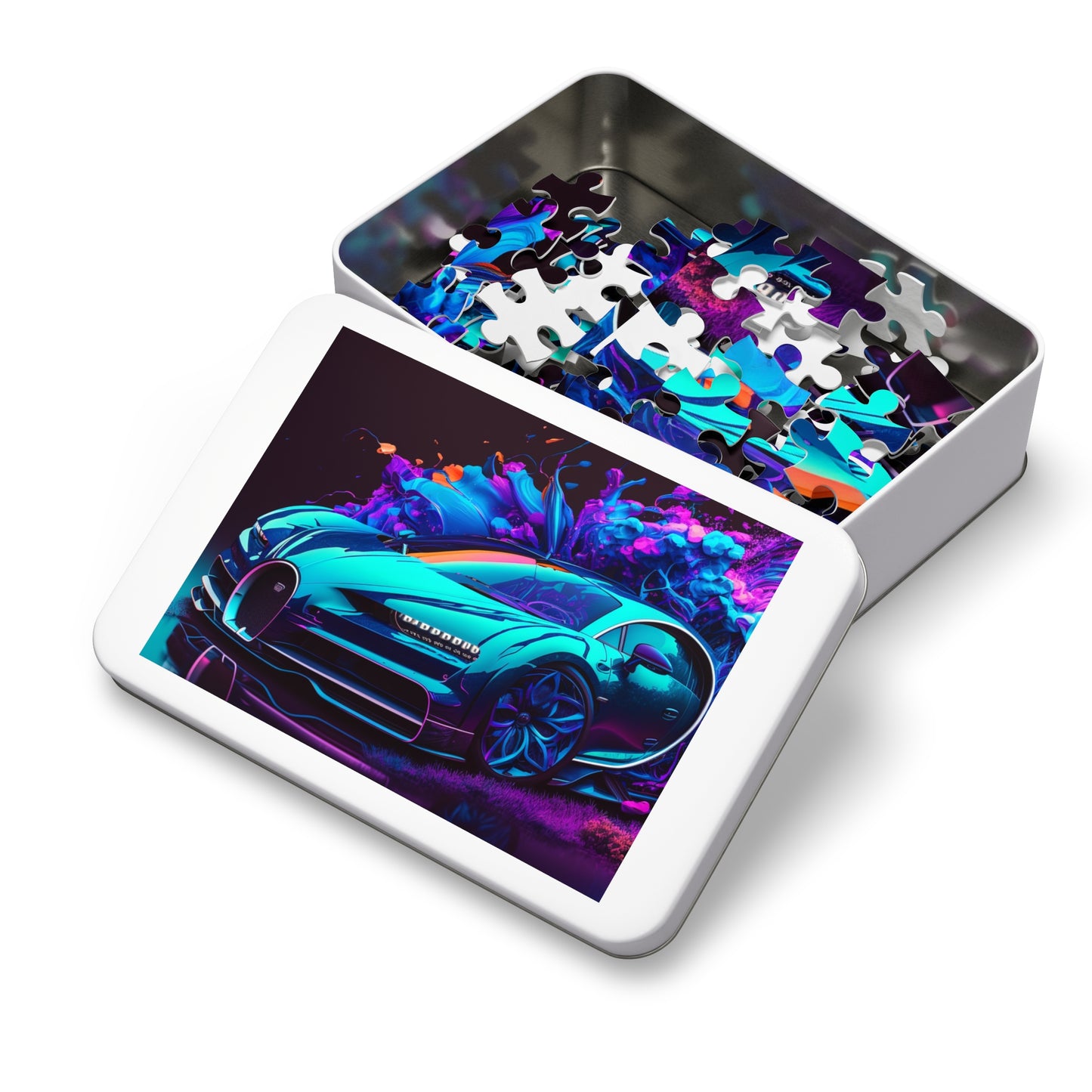 Jigsaw Puzzle (30, 110, 252, 500,1000-Piece) Bugatti Neon Chiron 3