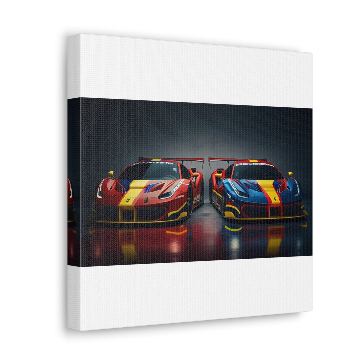 Canvas Gallery Wraps Ferrari Red Blue 4