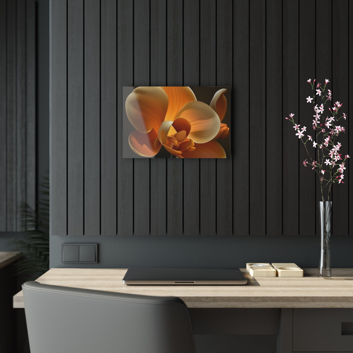 Acrylic Prints Orange Orchid 4