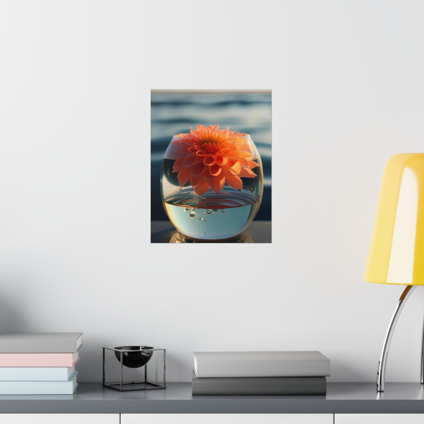 Premium Matte Vertical Posters Dahlia Orange 2