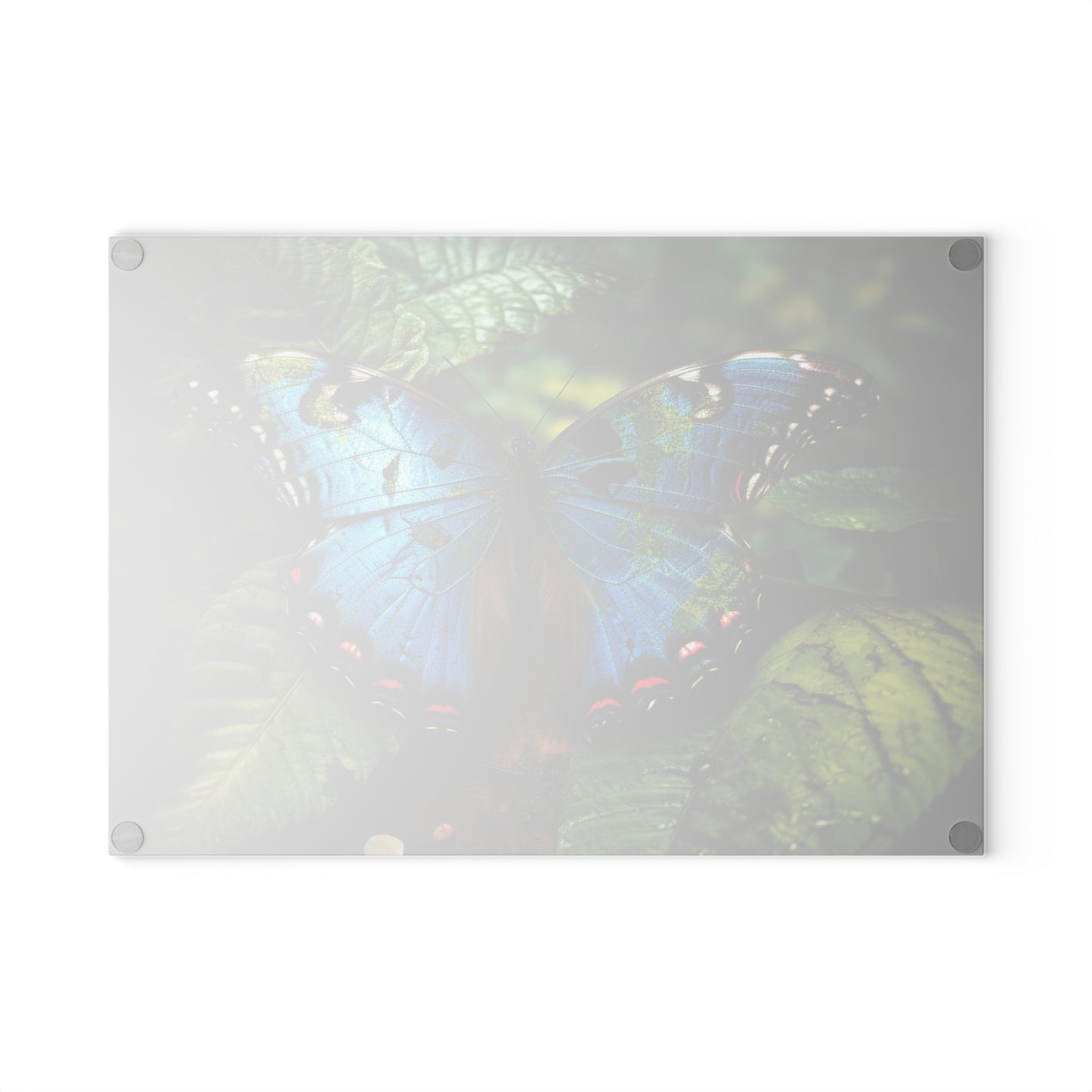 Glass Cutting Board Jungle Butterfly 2