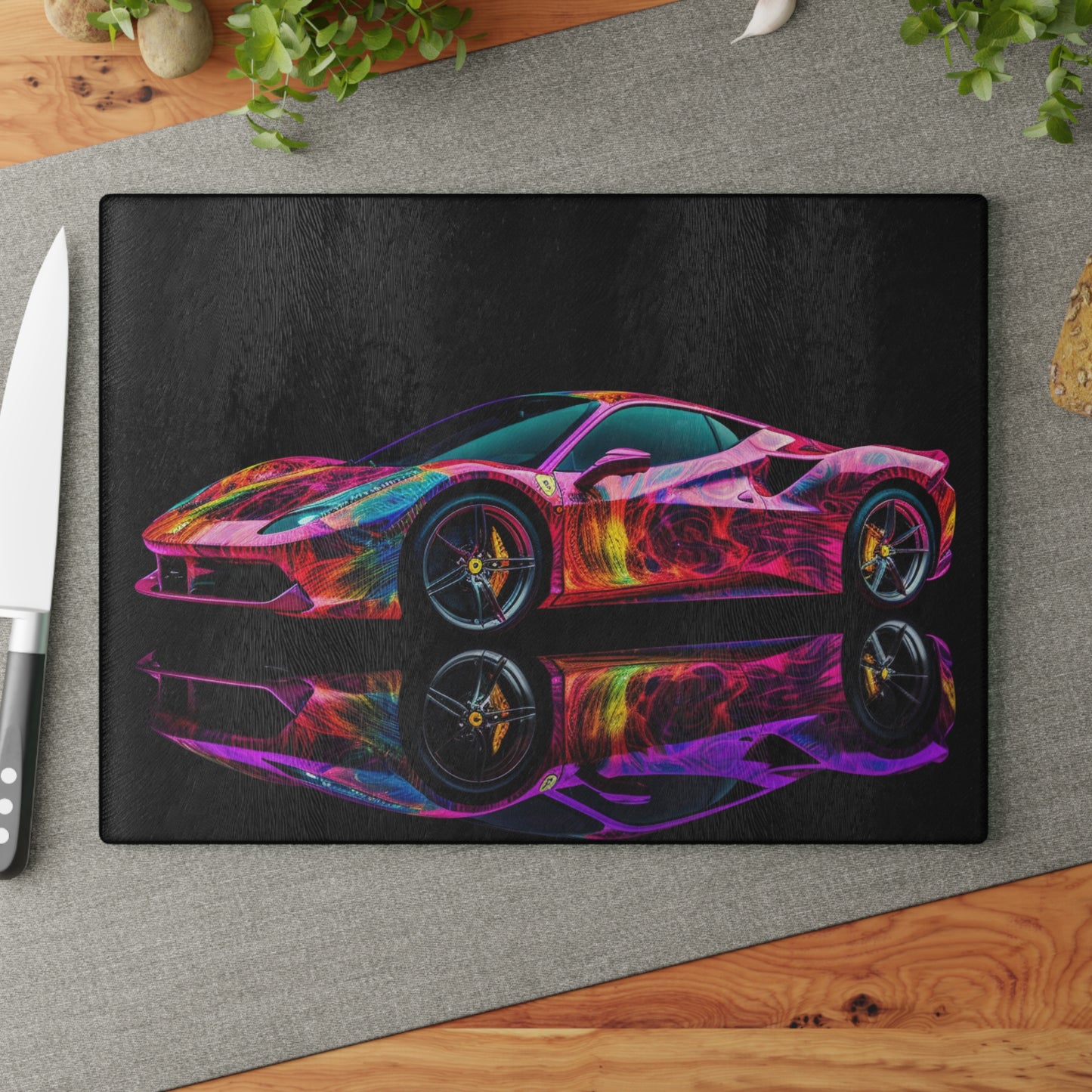 Glass Cutting Board Ferrari Color 4