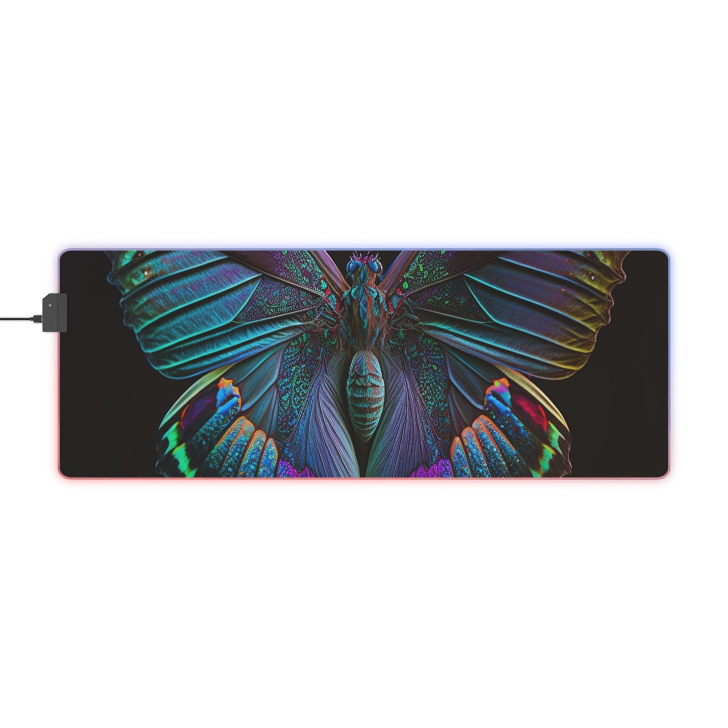 LED Gaming Mouse Pad Hue Neon Butterfly 4