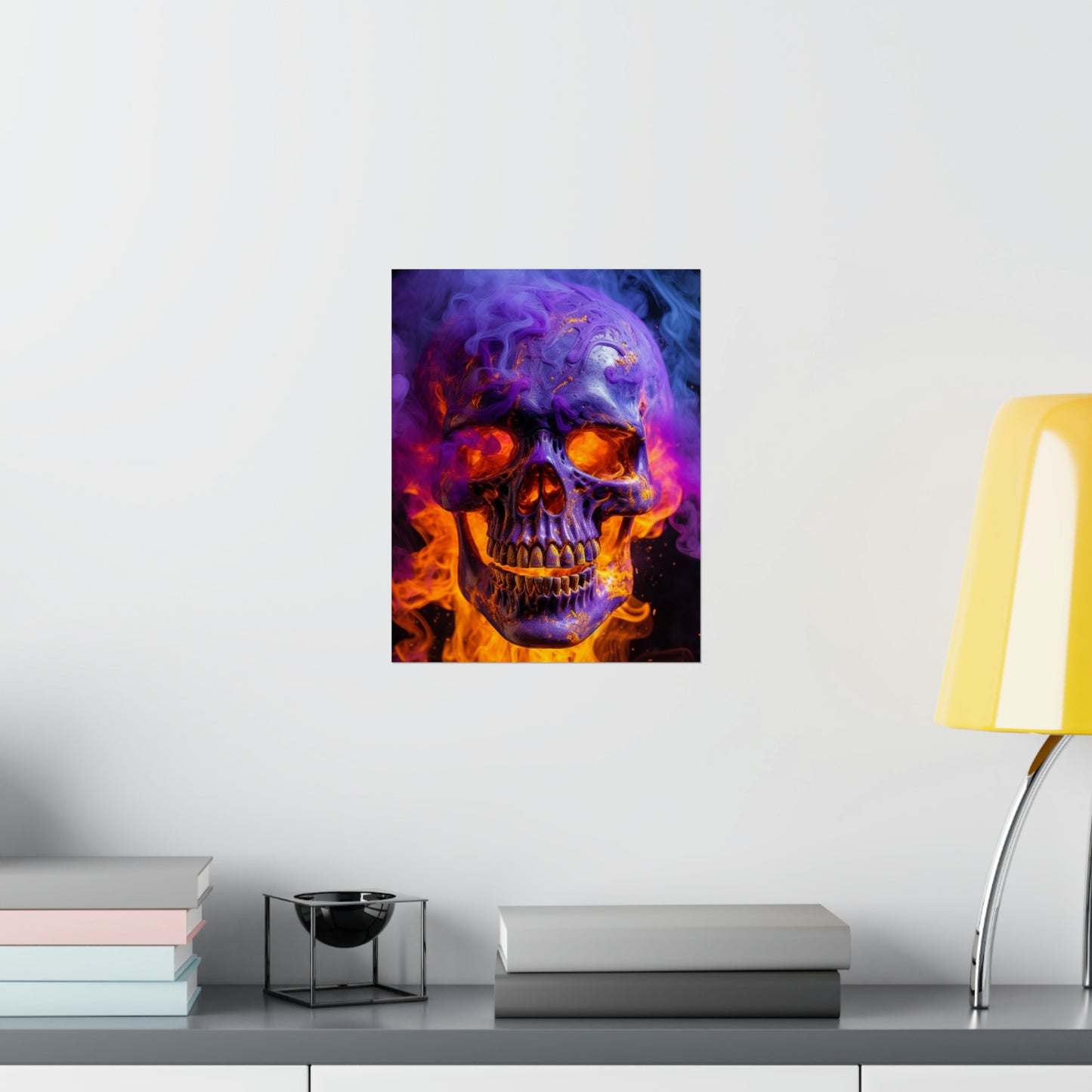 Premium Matte Vertical Posters Macro Skull 1