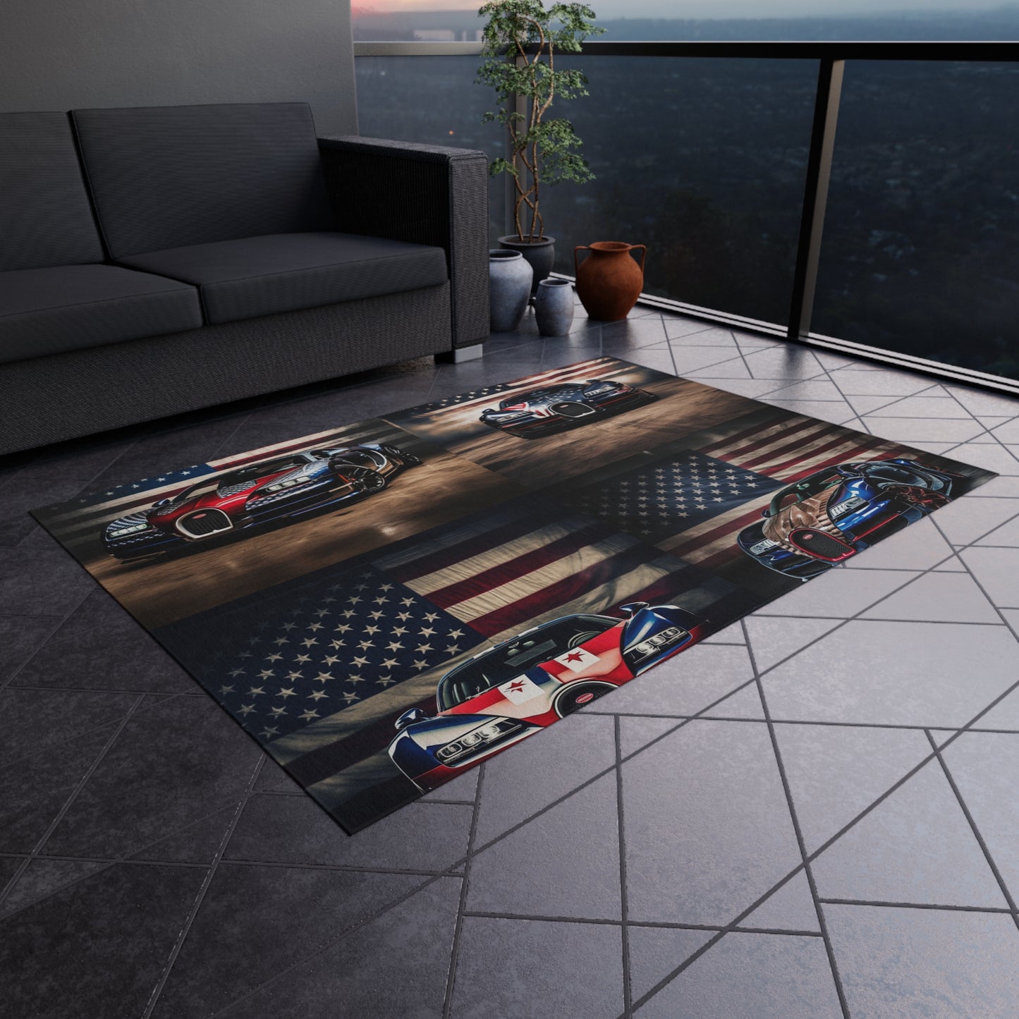 Outdoor Rug  Bugatti American Flag 5