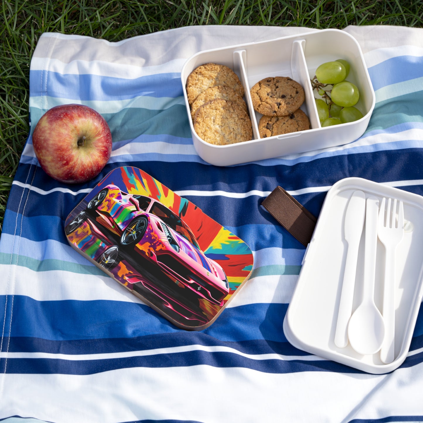Bento Lunch Box Hyper Colorfull Ferrari 3