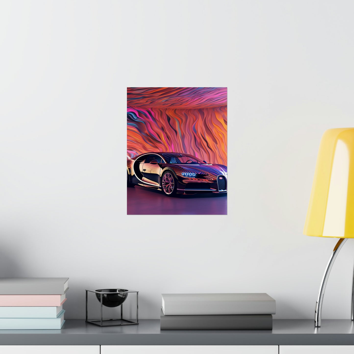 Premium Matte Vertical Posters Bugatti Abstract Flair 4