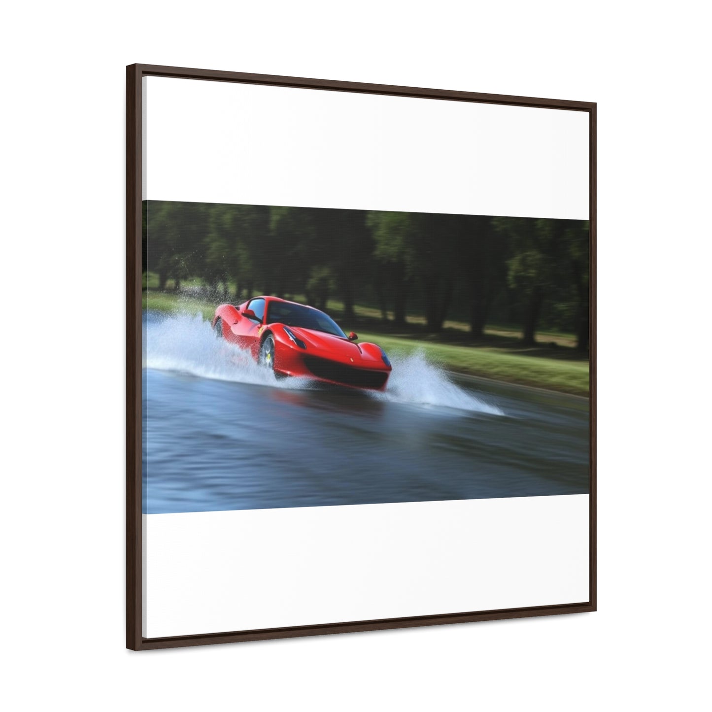 Gallery Canvas Wraps, Square Frame Water Ferrari Splash 3