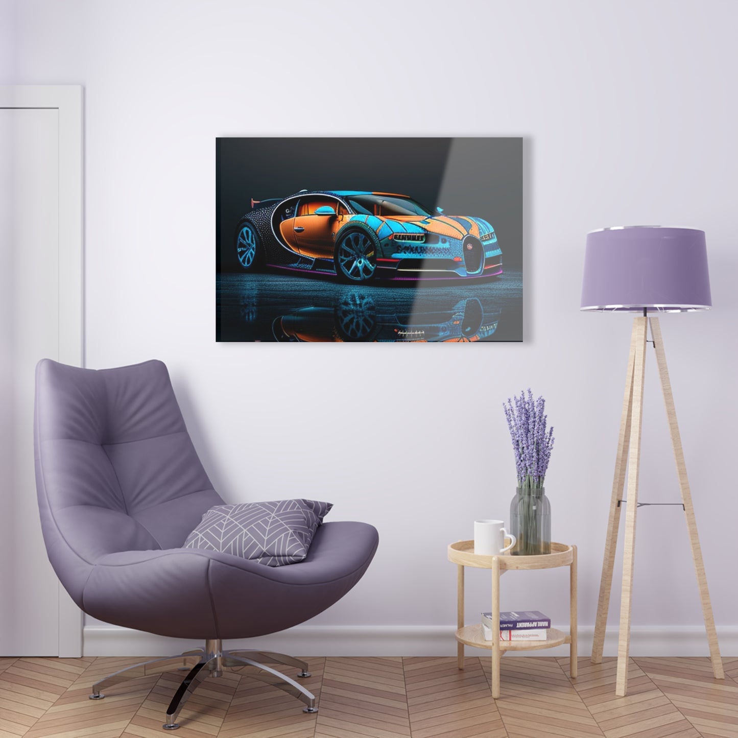 Acrylic Prints Bugatti Blue 1