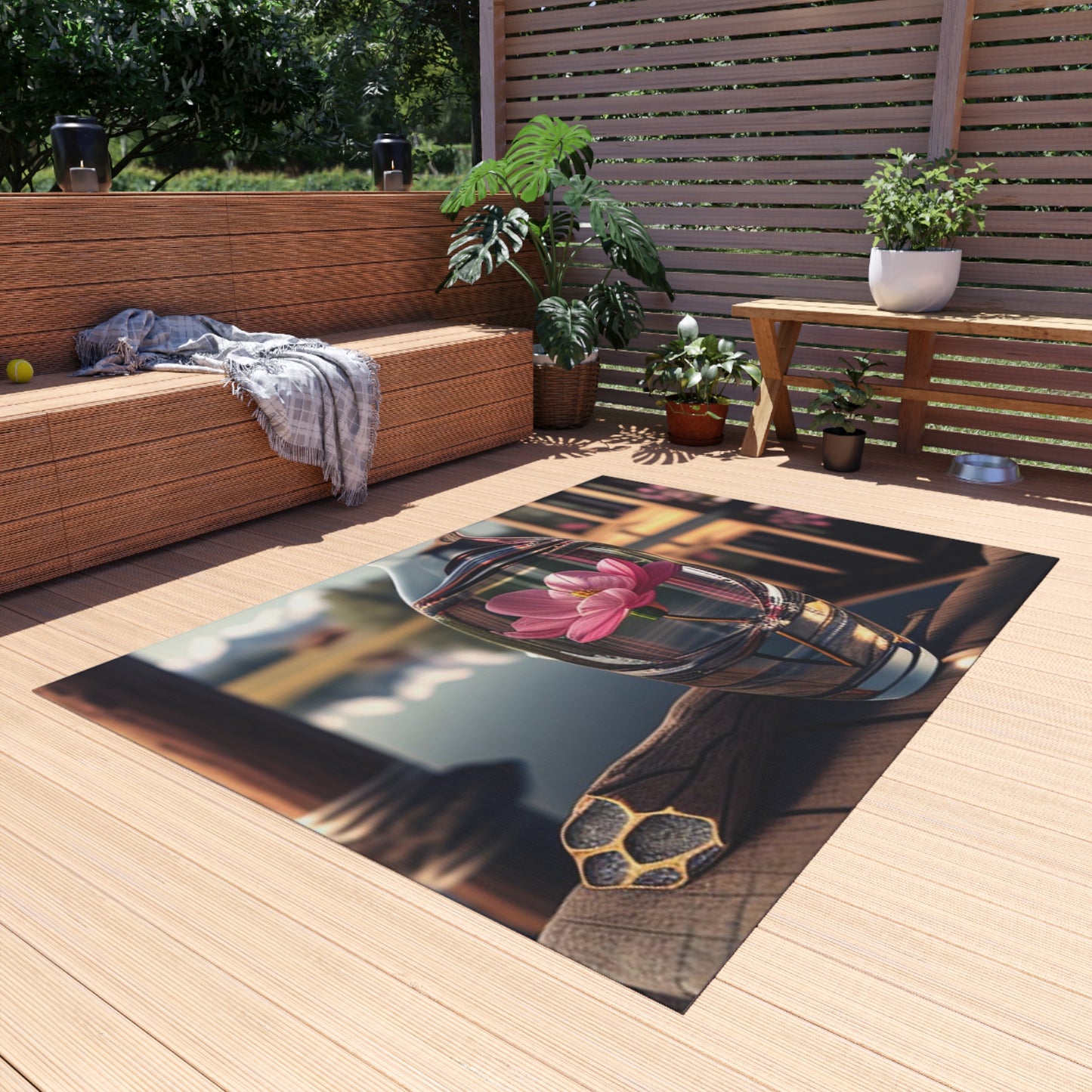 Outdoor Rug  Pink Magnolia 2