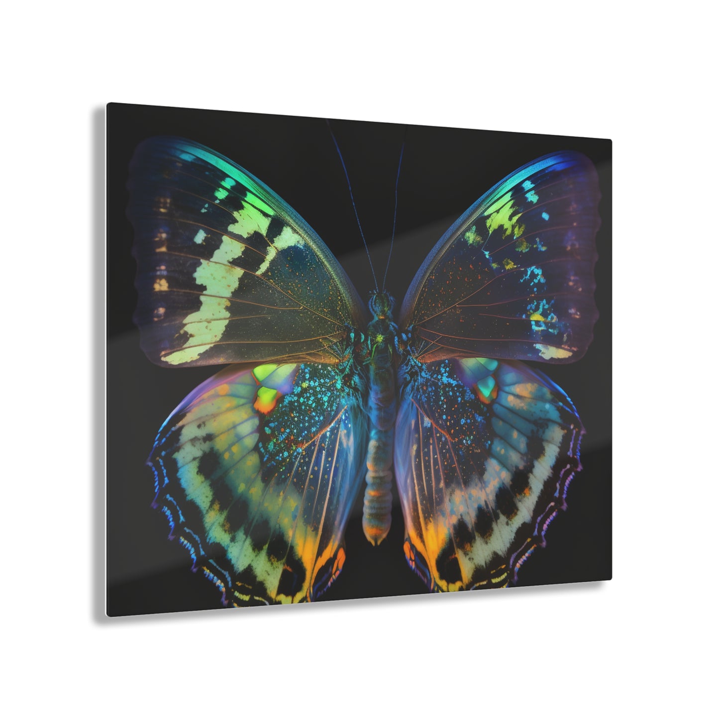 Acrylic Prints Neon Butterfly Flair 4