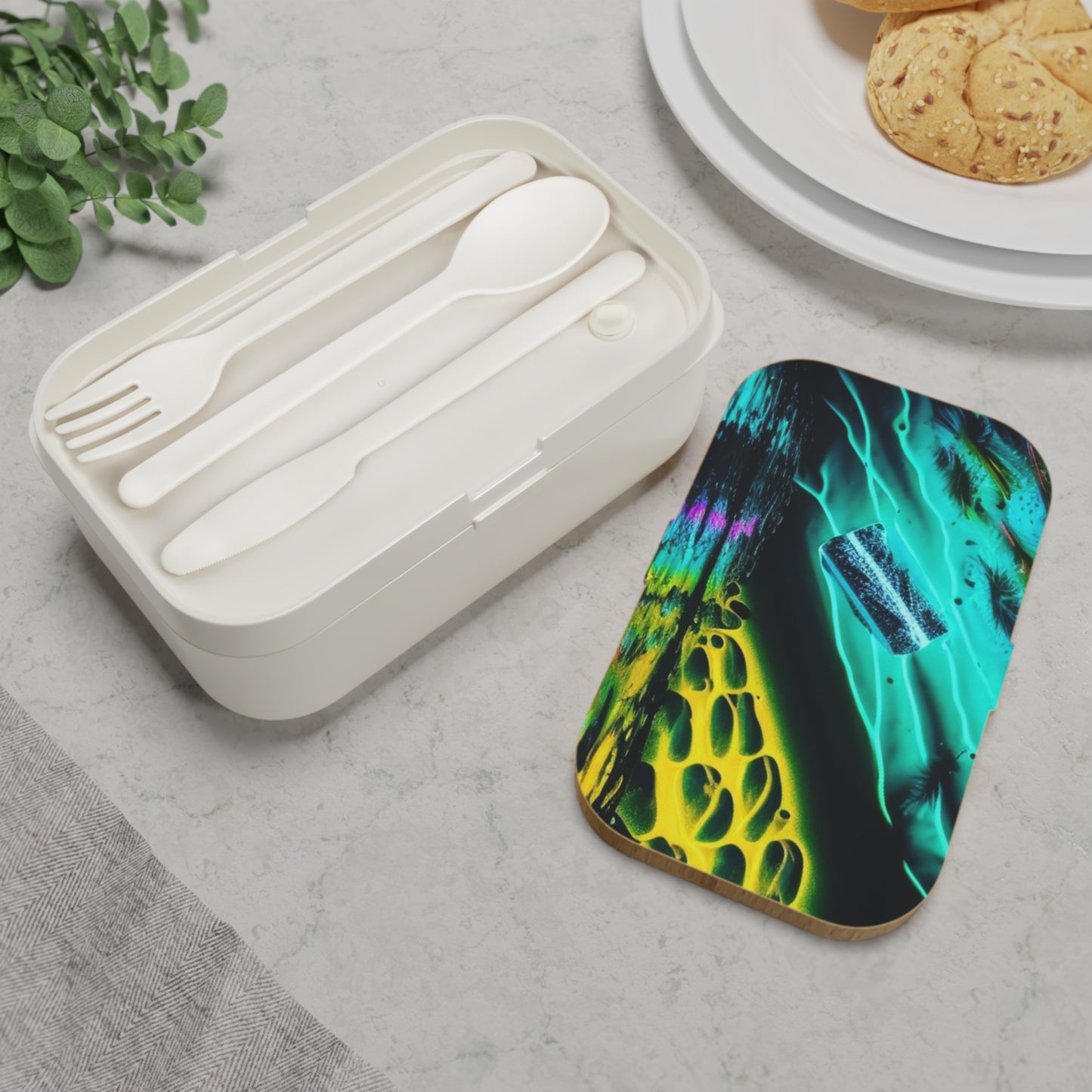 Bento Lunch Box Florescent Glow 2