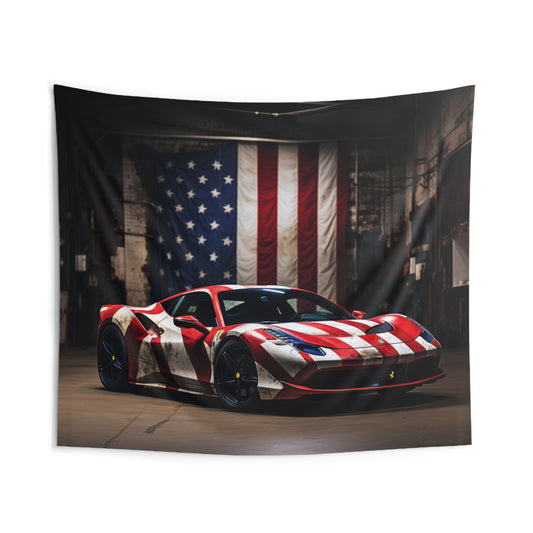 Indoor Wall Tapestries American Flag Farrari 2