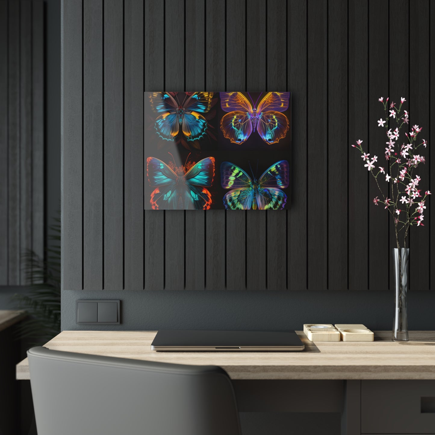 Acrylic Prints Neon Butterfly Flair 5