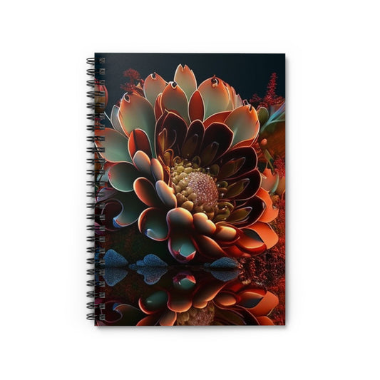 Spiral Notebook - Ruled Line Flower Arangment 4