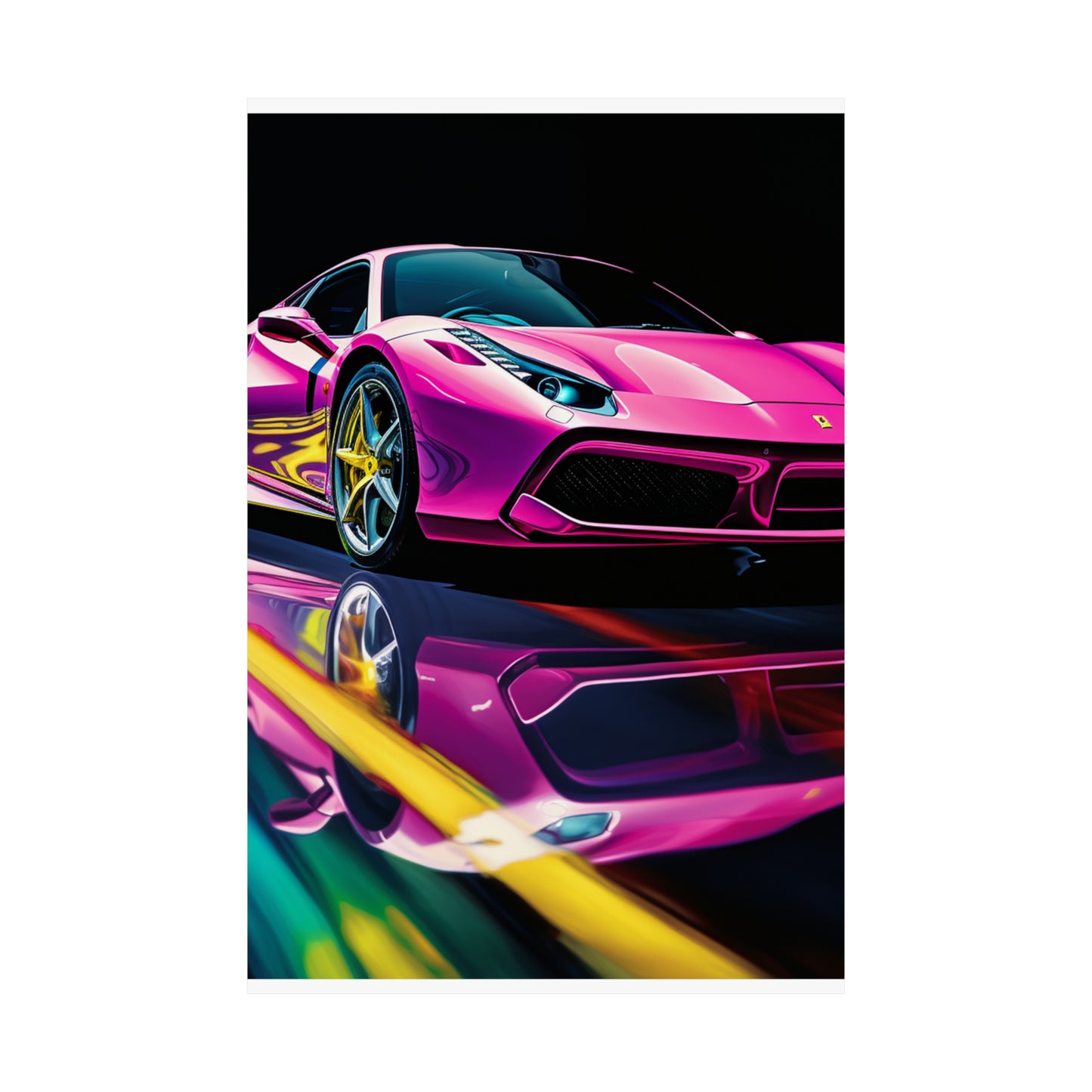 Premium Matte Vertical Posters Ferrari Flair Macro 4