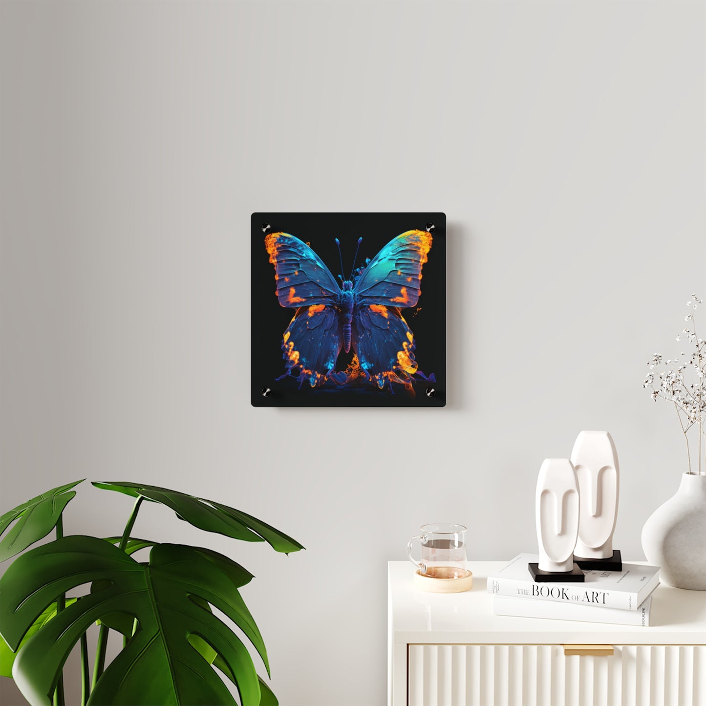 Acrylic Wall Art Panels Thermal Butterfly 3