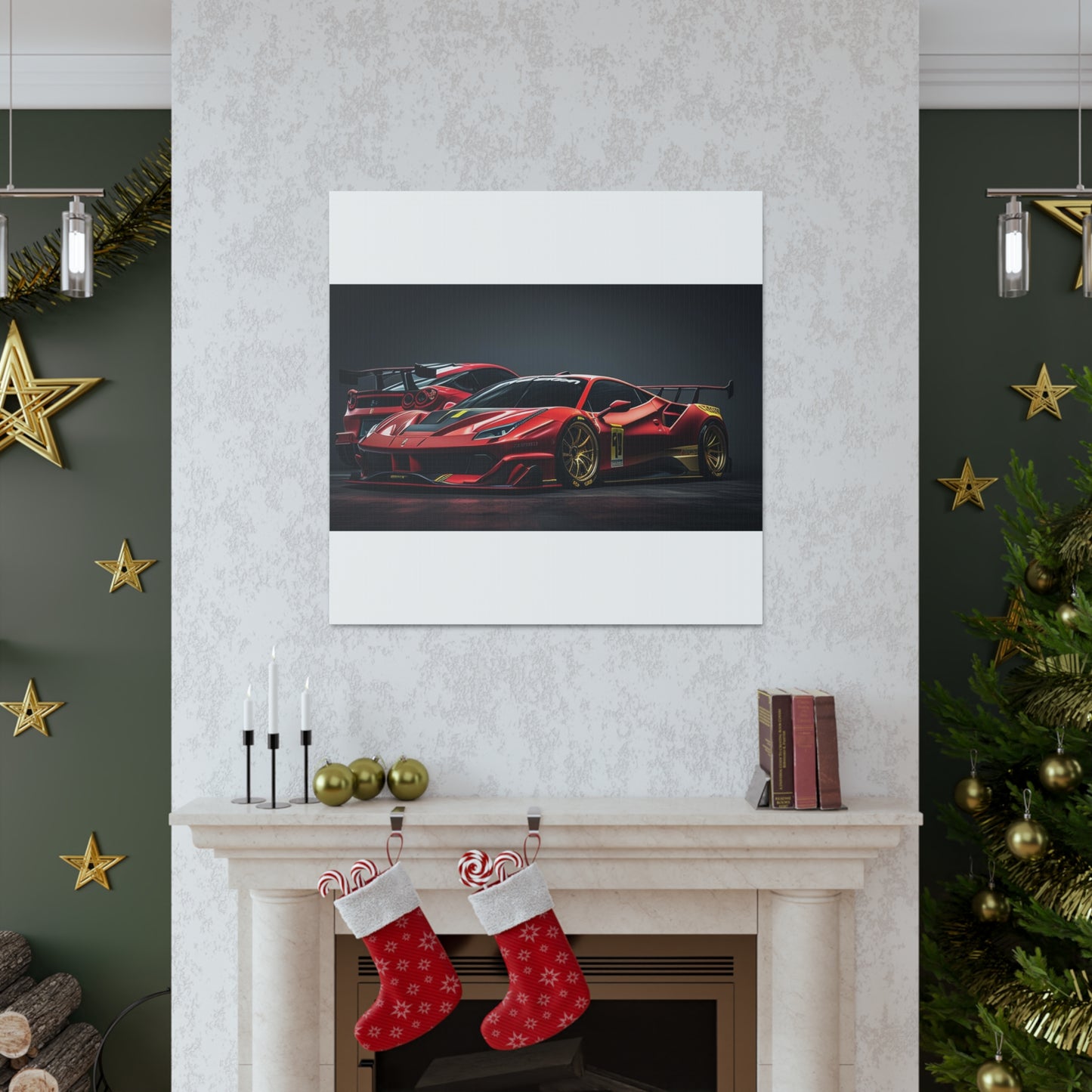 Canvas Gallery Wraps Ferrari Red 3