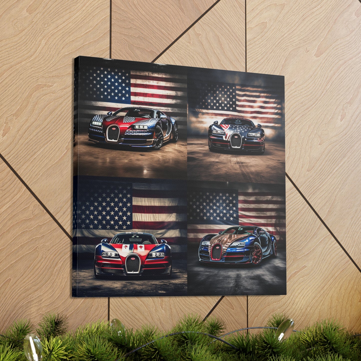 Canvas Gallery Wraps Bugatti American Flag 5