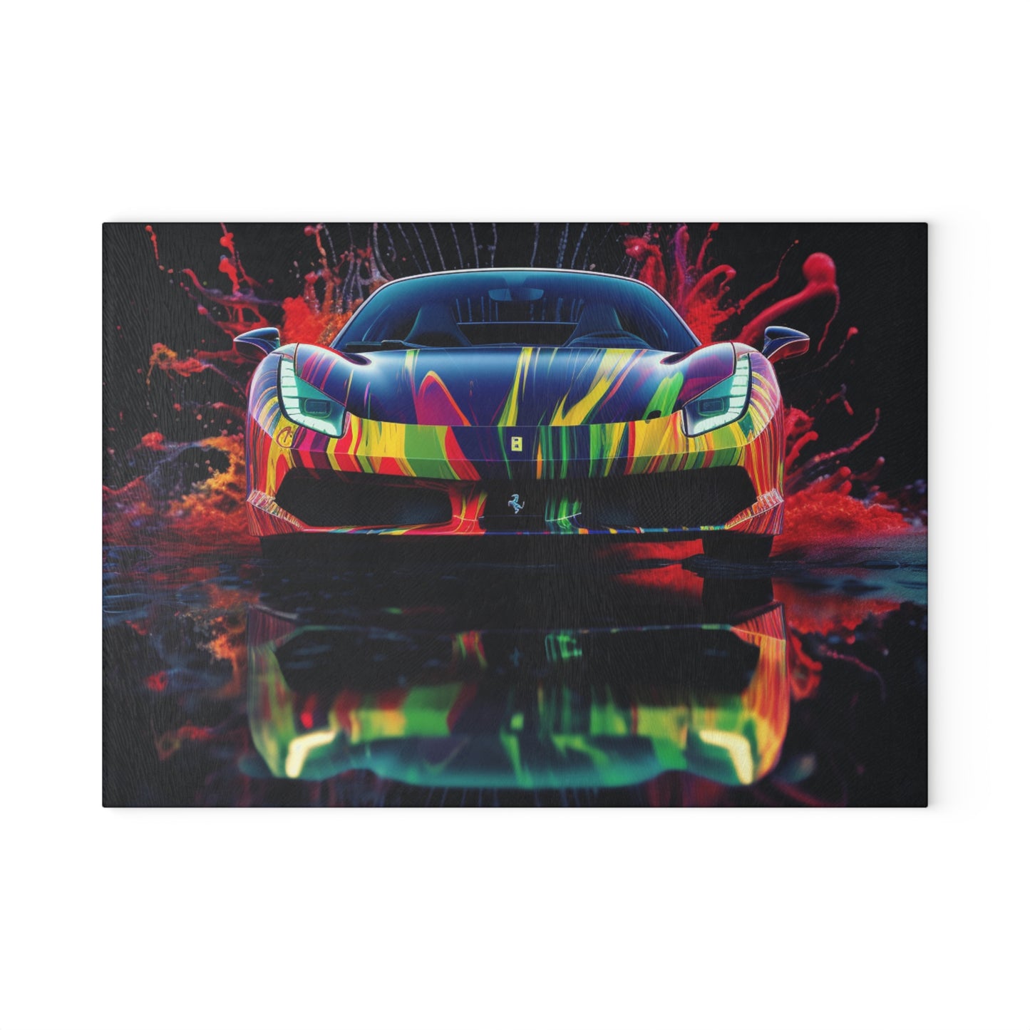 Glass Cutting Board Ferrari Fusion Water 1