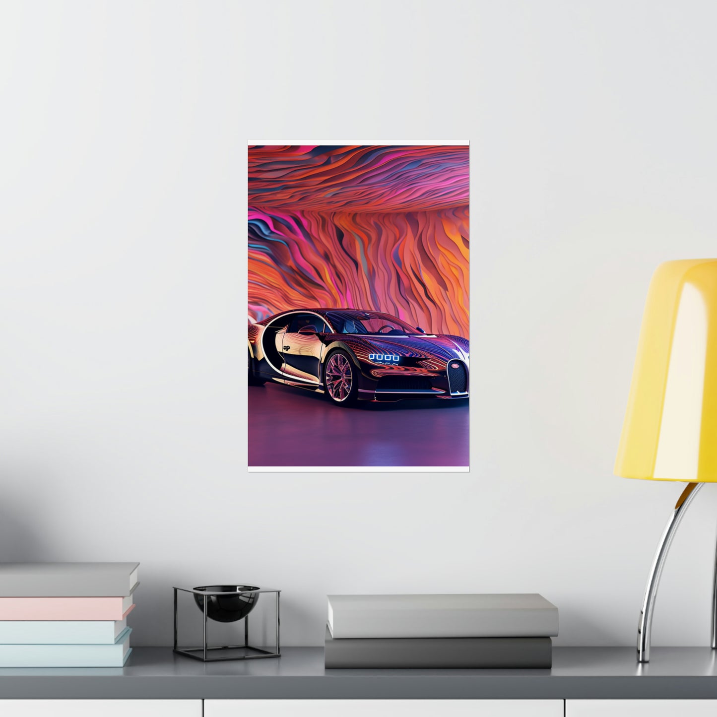 Premium Matte Vertical Posters Bugatti Abstract Flair 4