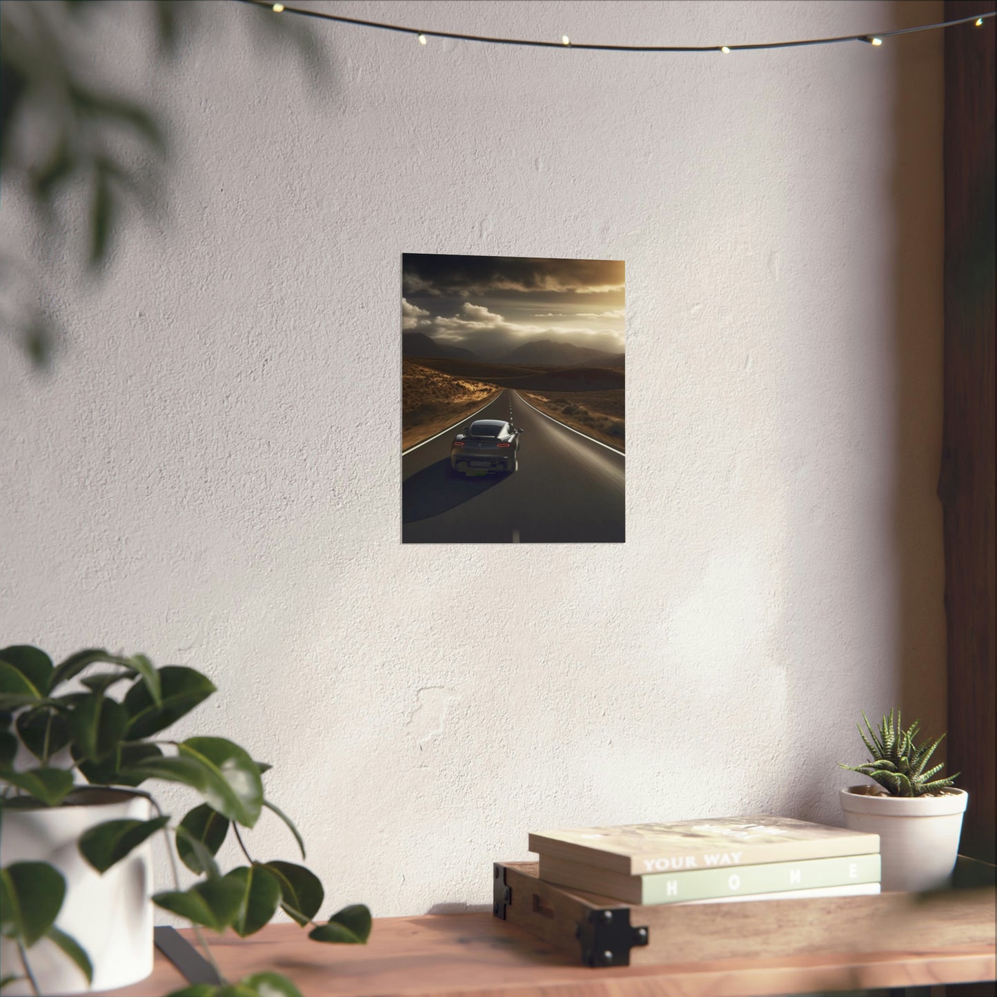 Premium Matte Vertical Posters Ferrari Road 3