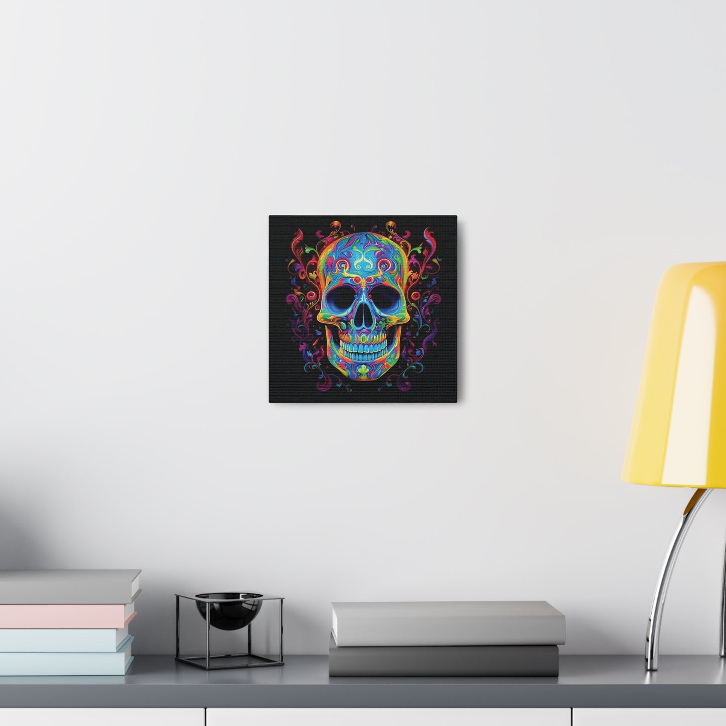 Canvas Gallery Wraps Macro Skull Color 4