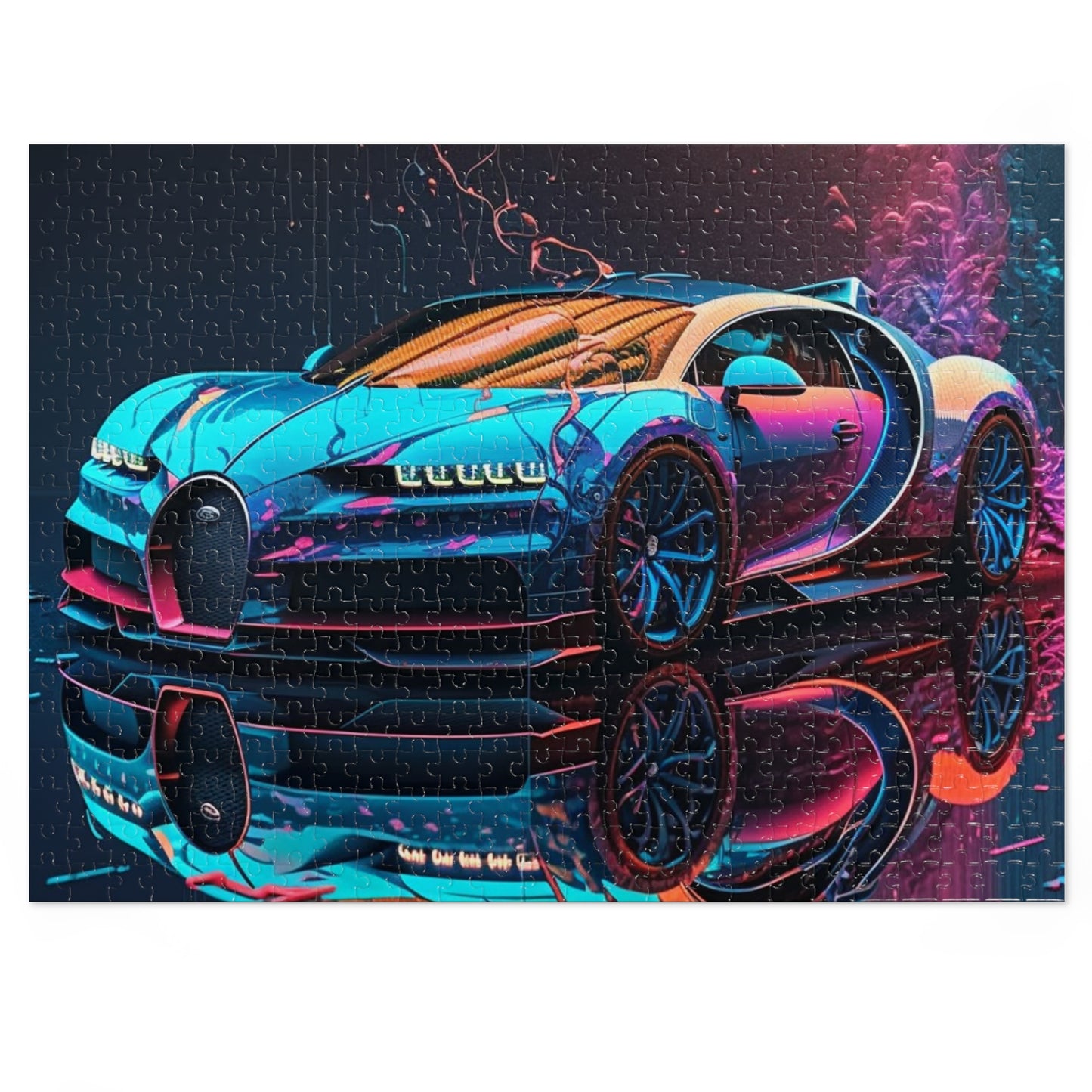 Jigsaw Puzzle (30, 110, 252, 500,1000-Piece) Bugatti Neon Chiron 4