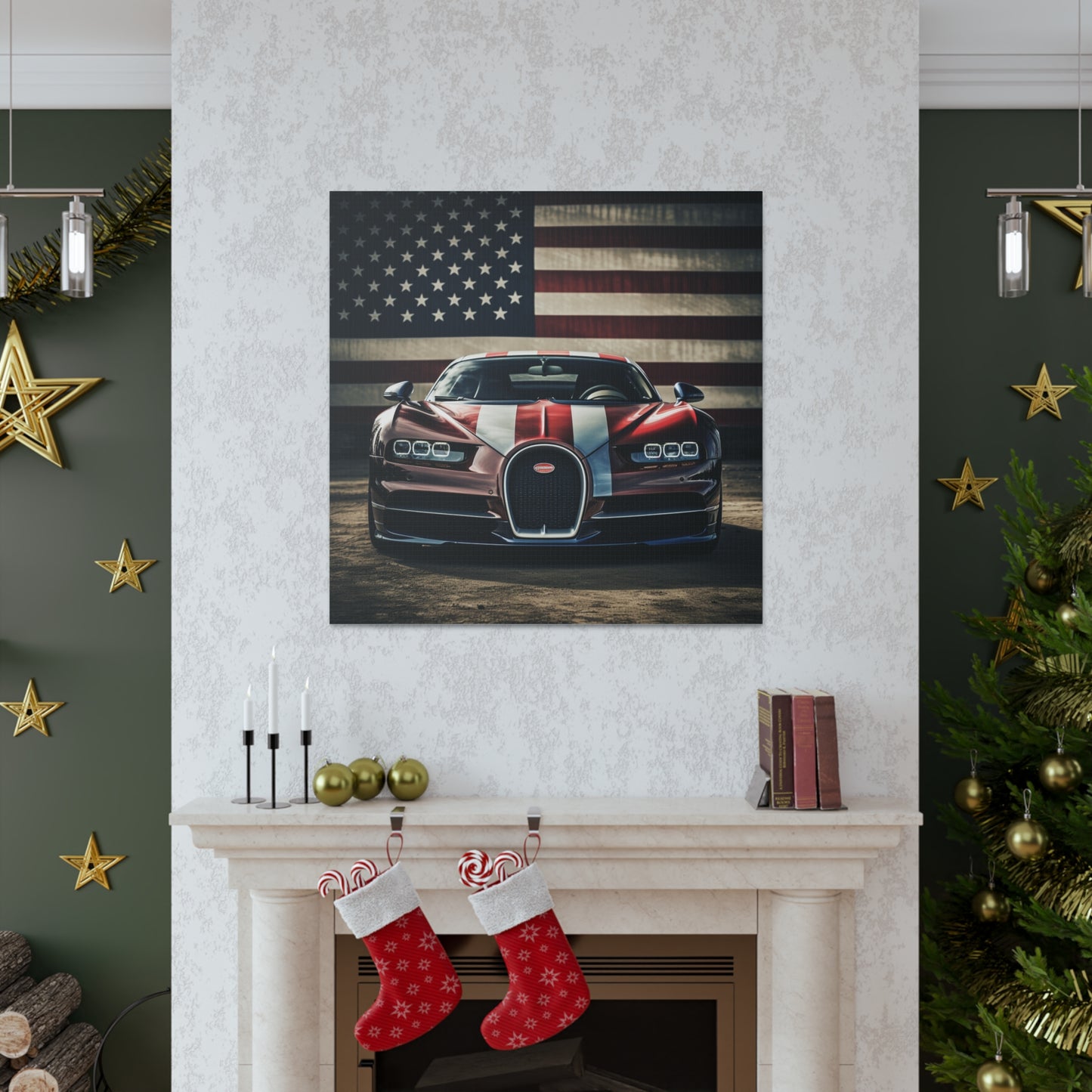 Canvas Gallery Wraps Bugatti Flag 1