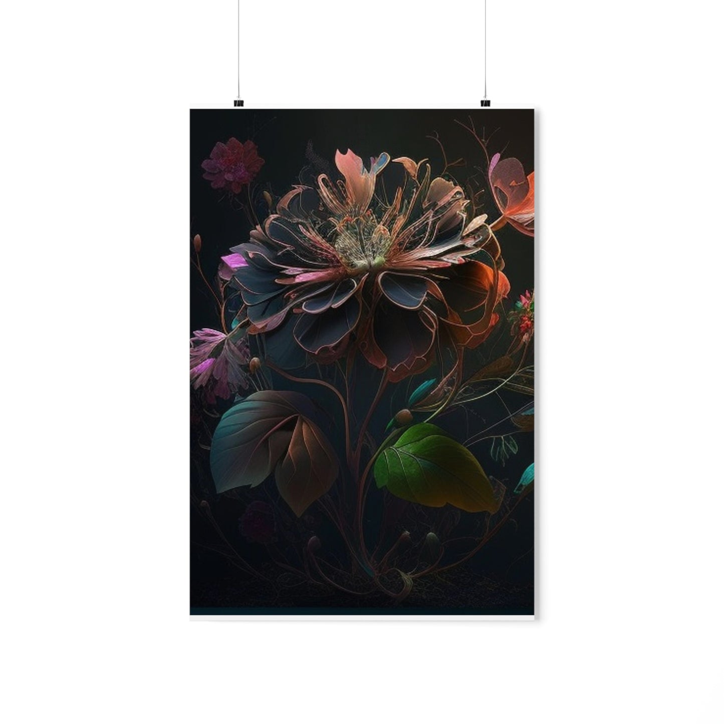 Premium Matte Vertical Posters Flower Arangment 2