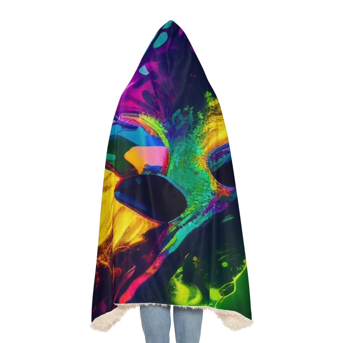 Snuggle Hooded Blanket Florescent Glow 4