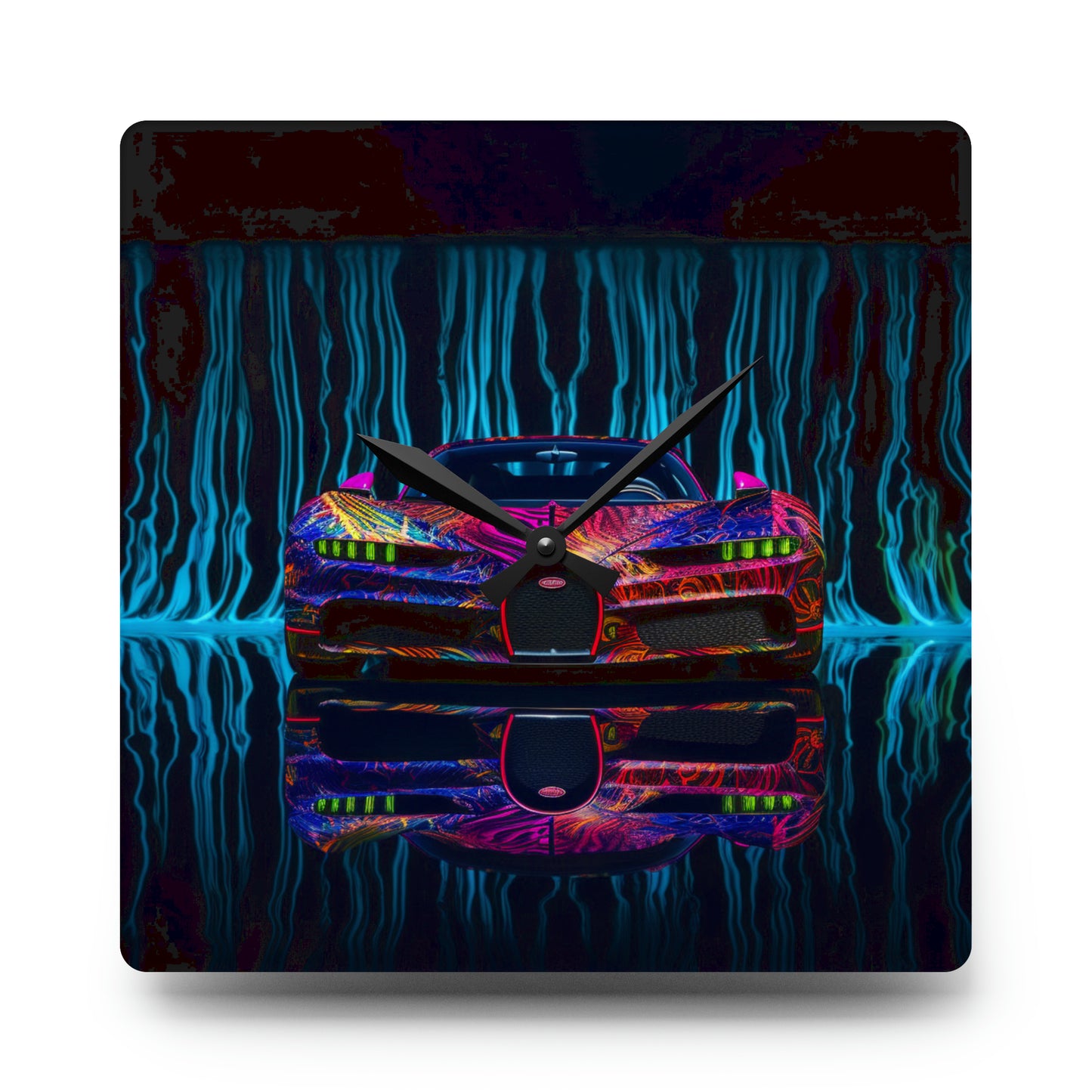 Acrylic Wall Clock Bugatti Water 3