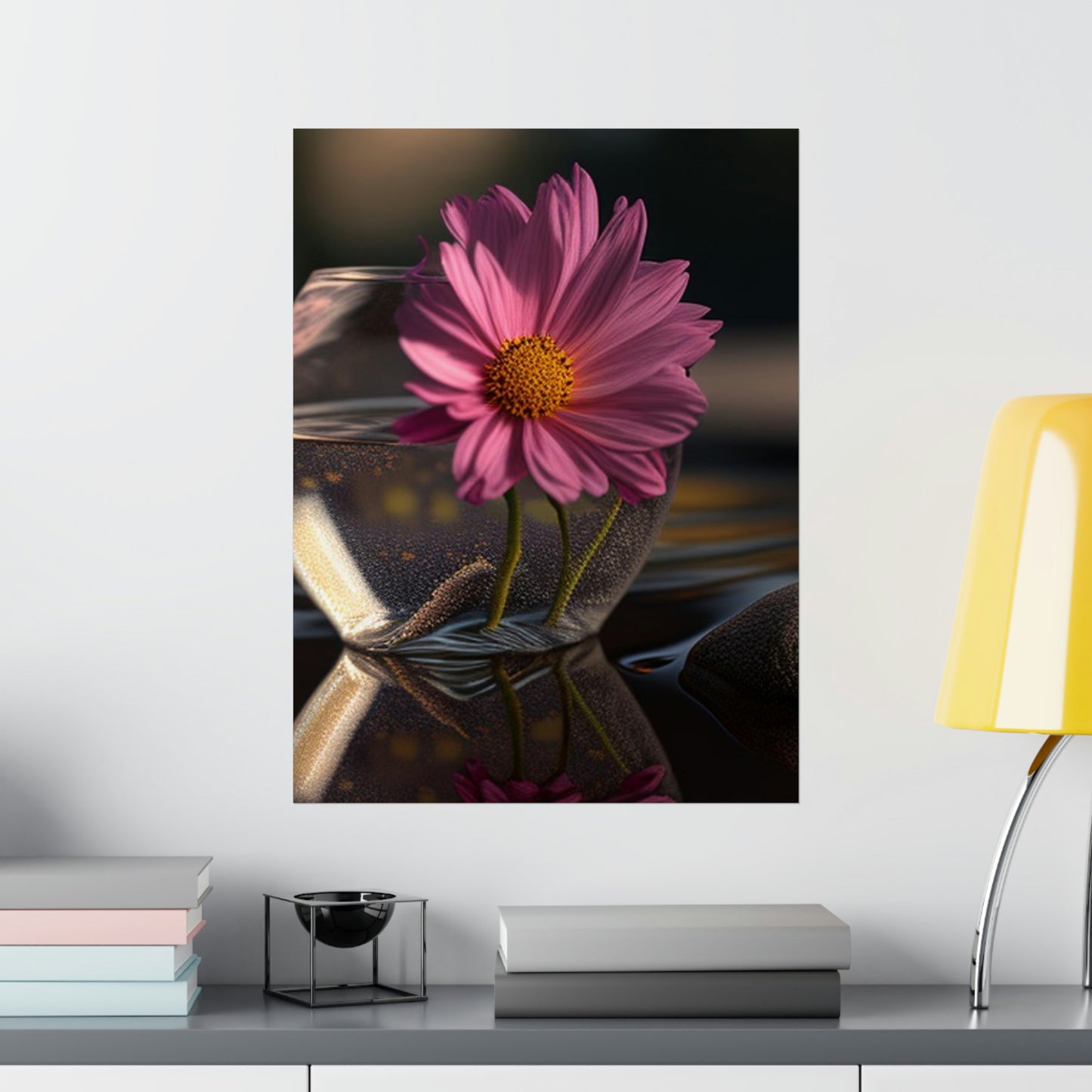 Premium Matte Vertical Posters Pink Daisy 4