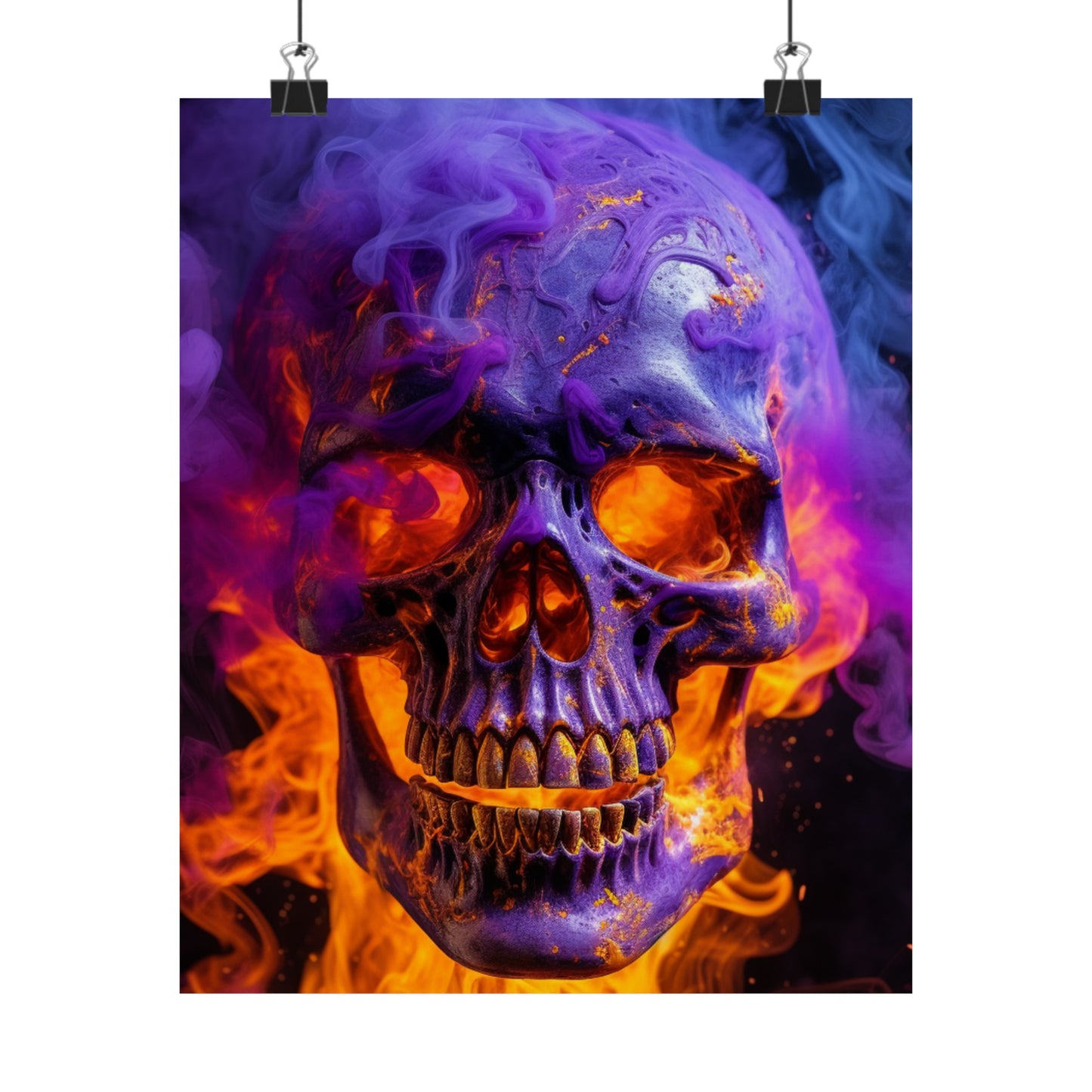 Premium Matte Vertical Posters Macro Skull 1