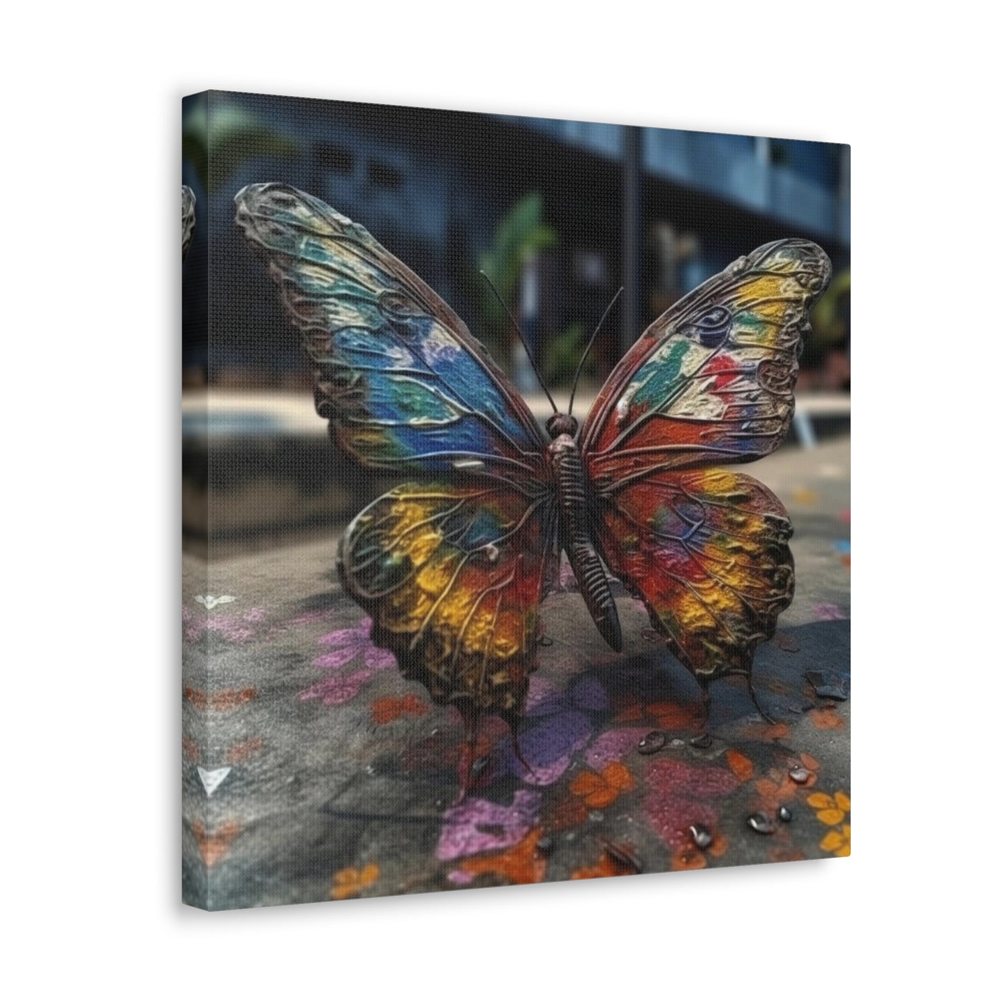 Canvas Gallery Wraps Liquid Street Butterfly 3