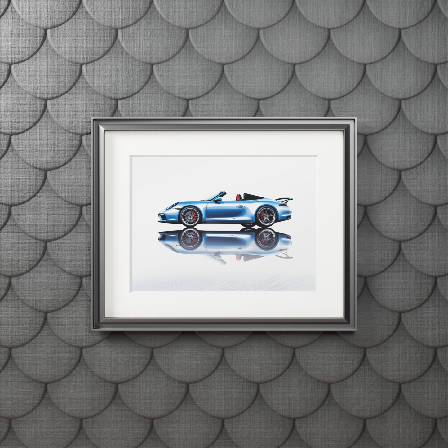 Fine Art Prints (Passepartout Paper Frame) 911 Speedster on water 4