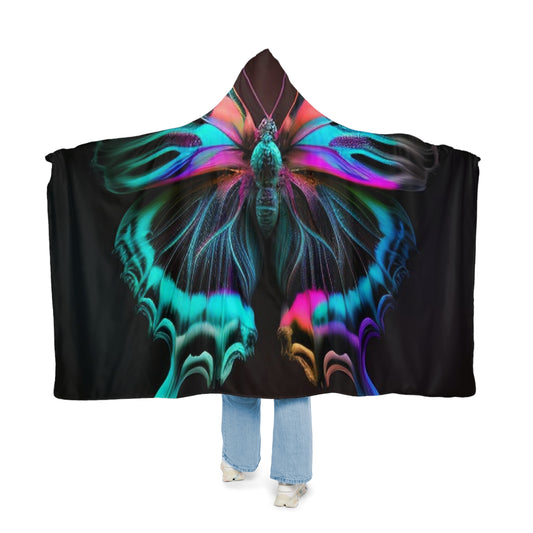 Snuggle Hooded Blanket Neon Butterfly Fusion 3