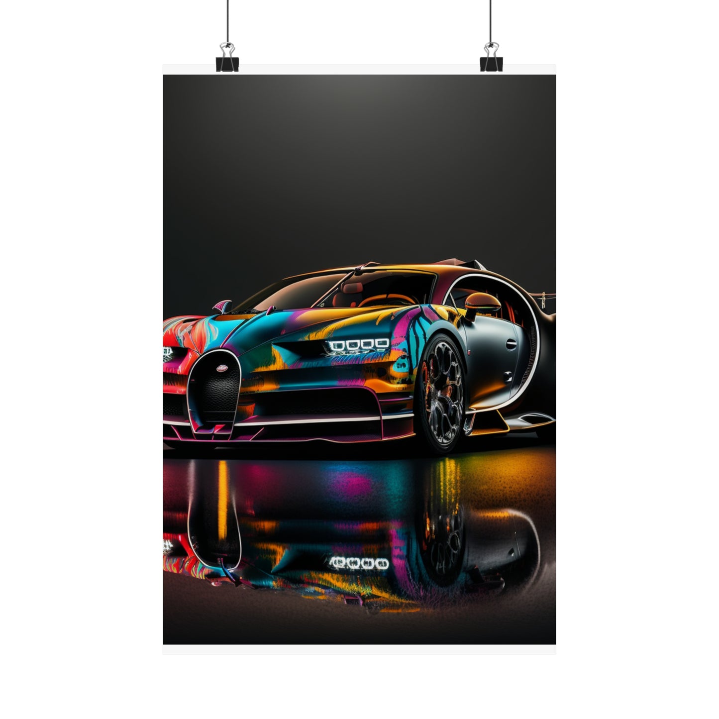 Premium Matte Vertical Posters Bugatti Chiron Super 2