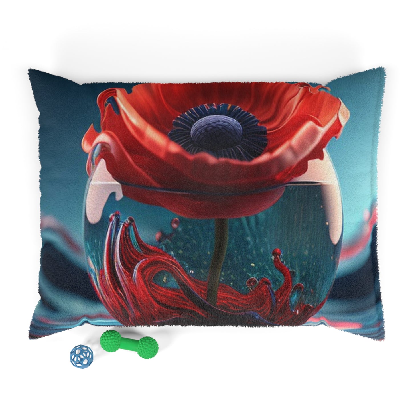 Pet Bed Red Anemone in a Vase 2