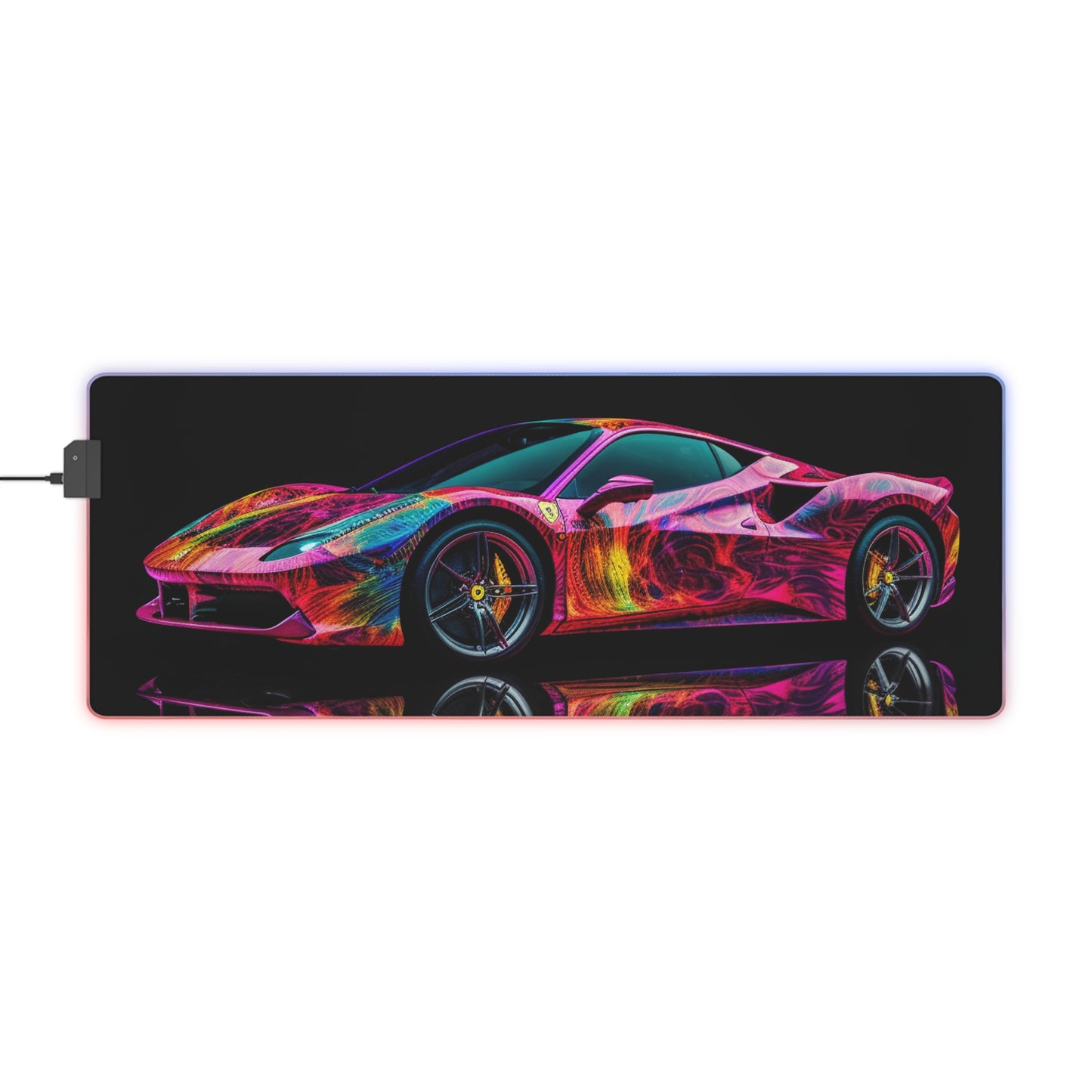 LED Gaming Mouse Pad Ferrari Color 4