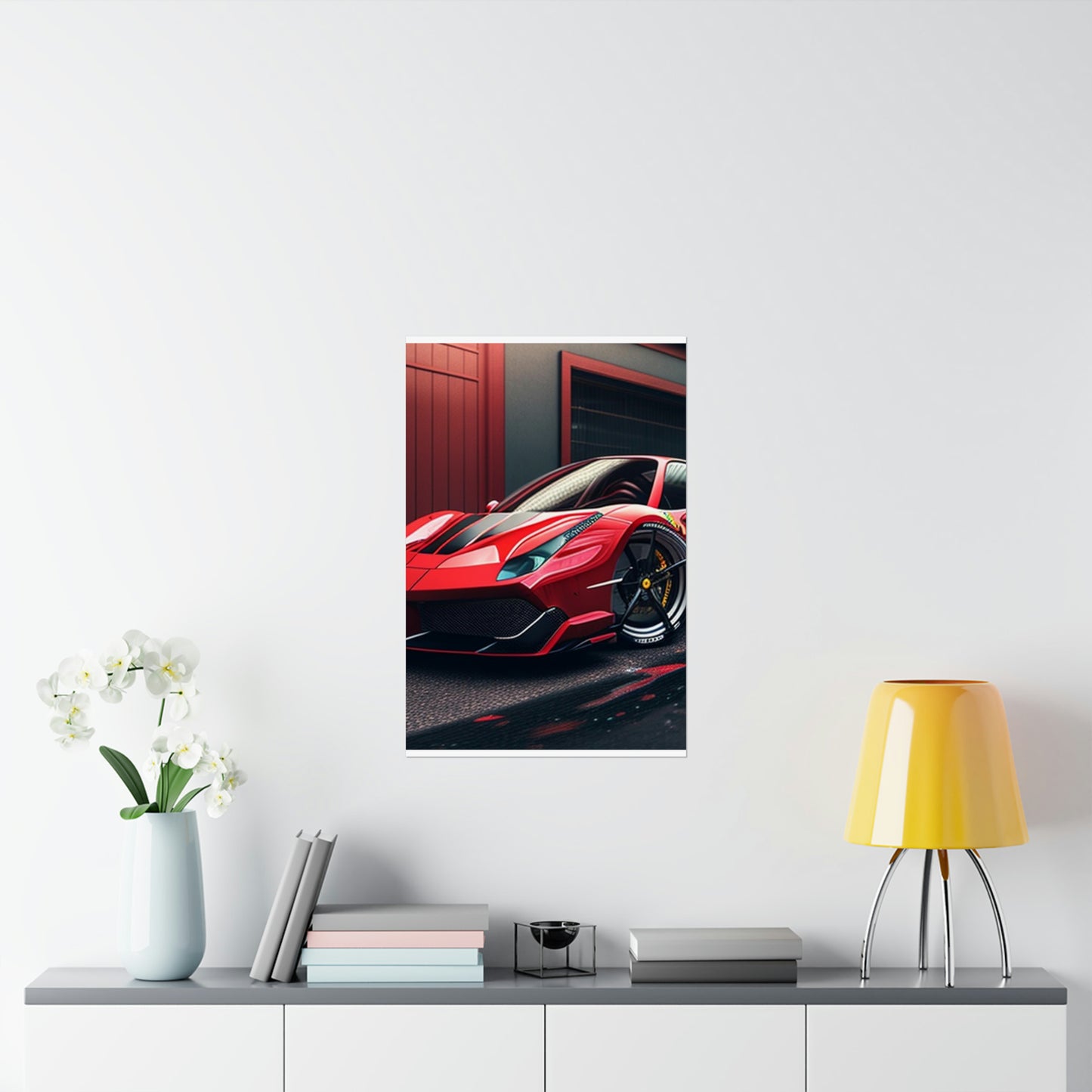 Premium Matte Vertical Posters Ferrari Hyper 1