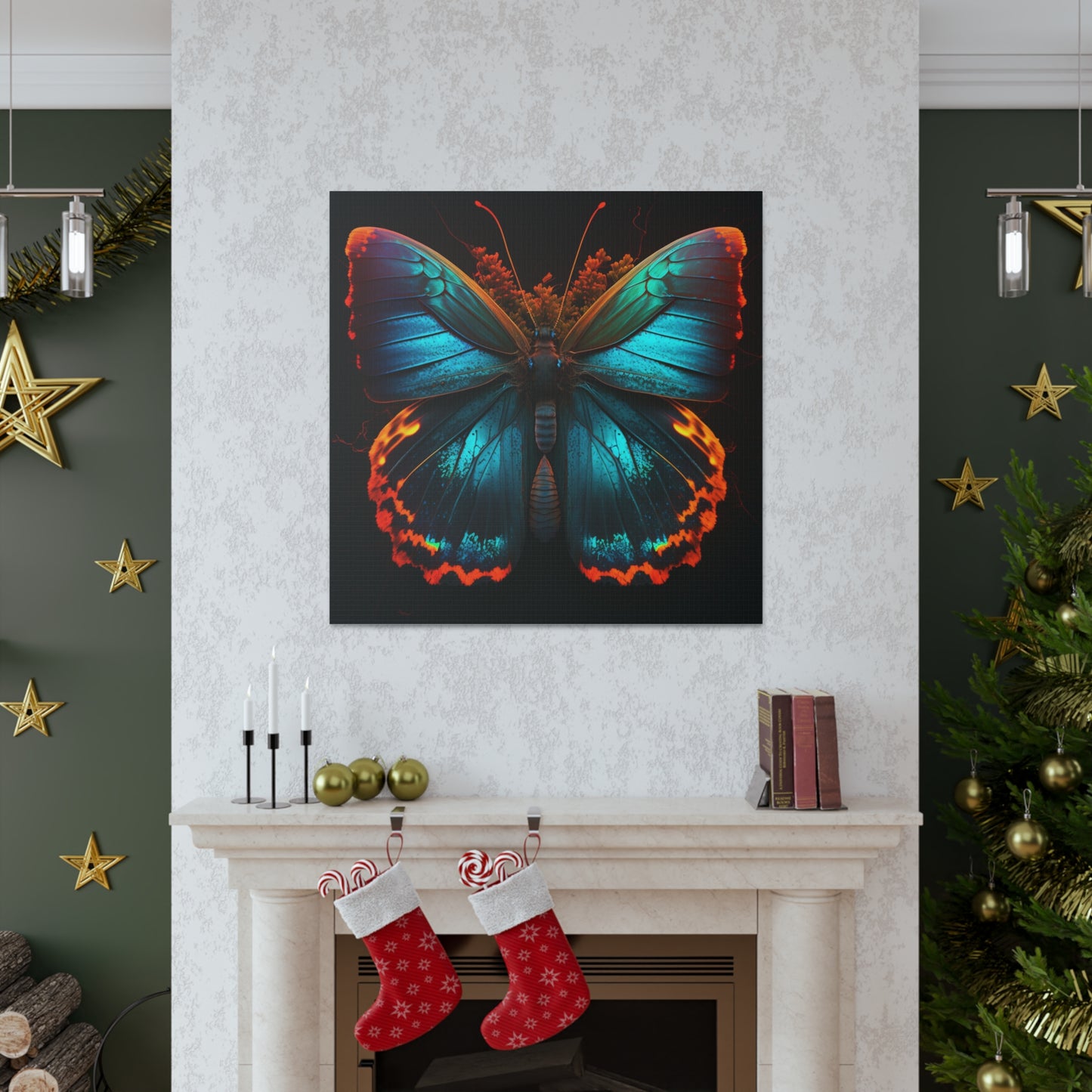 Canvas Gallery Wraps Neon Butterfly Flair 3