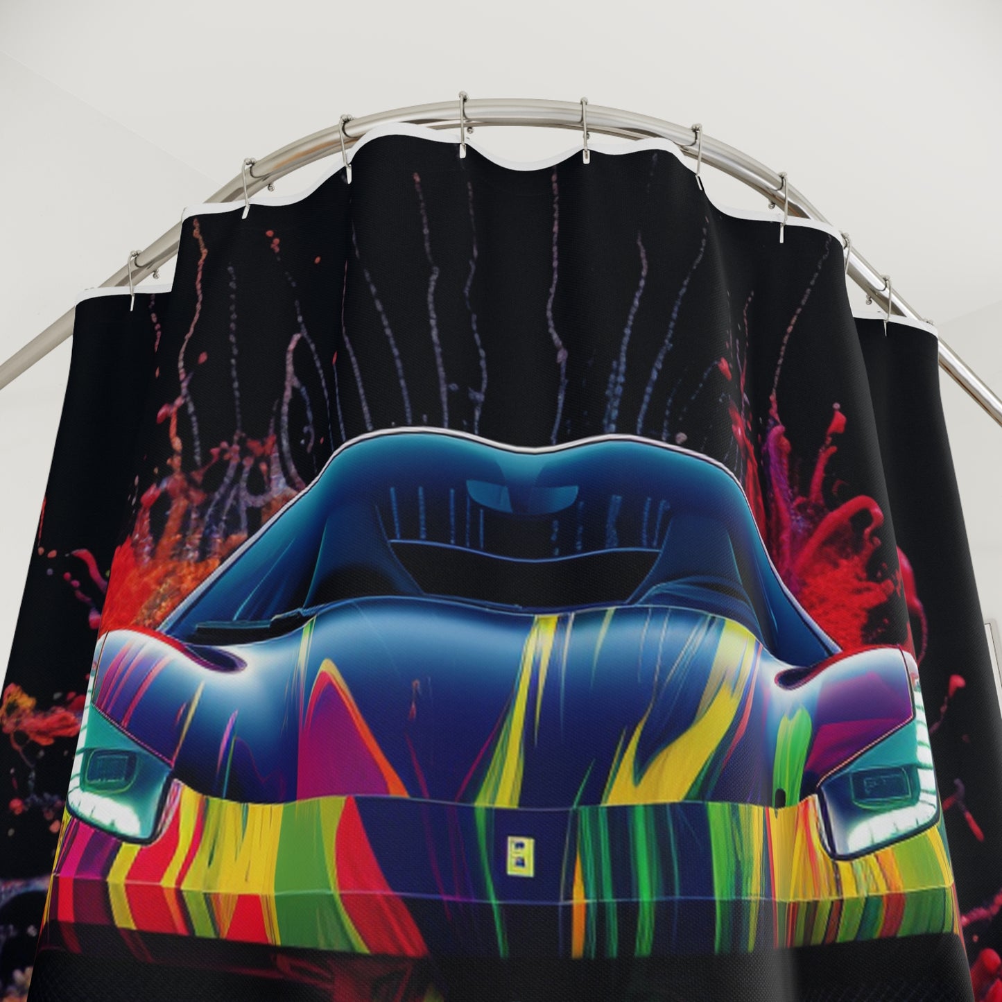 Polyester Shower Curtain Ferrari Fusion Water 1
