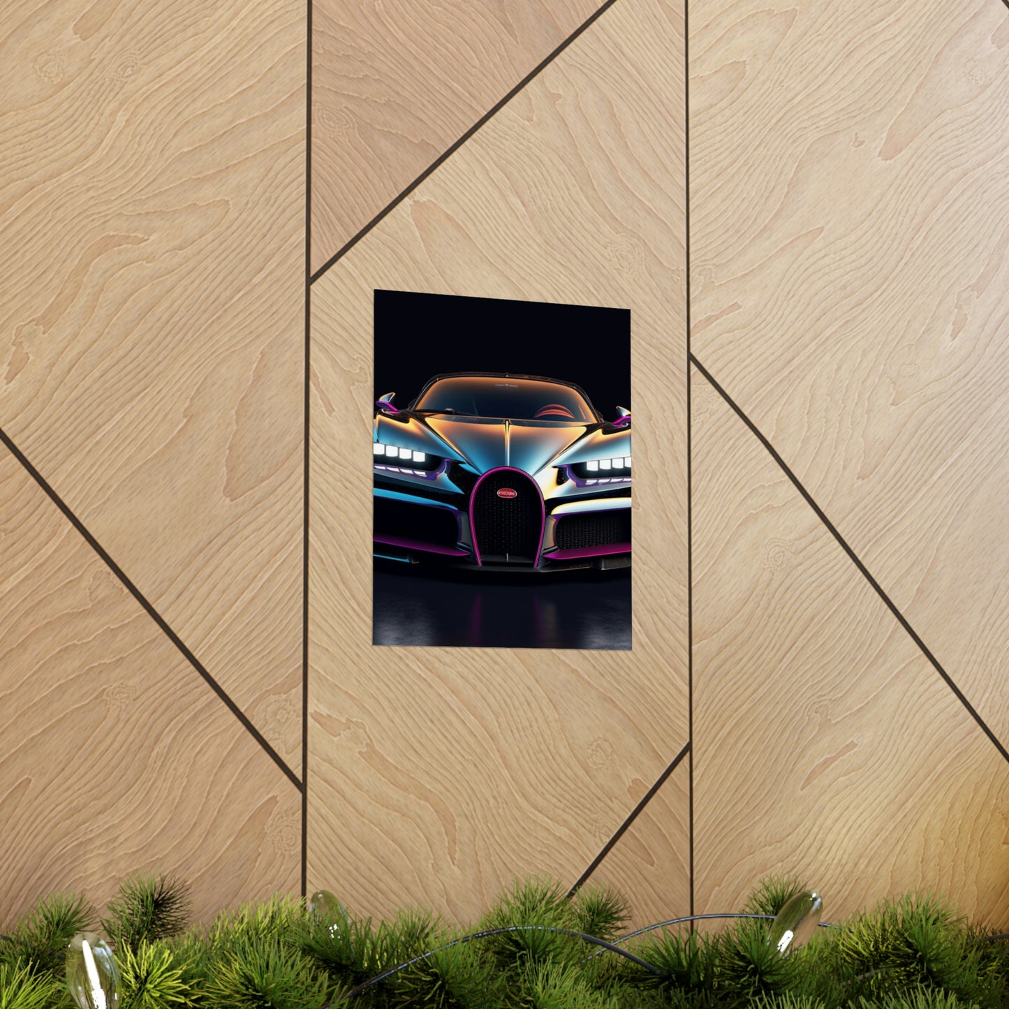 Premium Matte Vertical Posters Hyper Bugatti Chiron 1